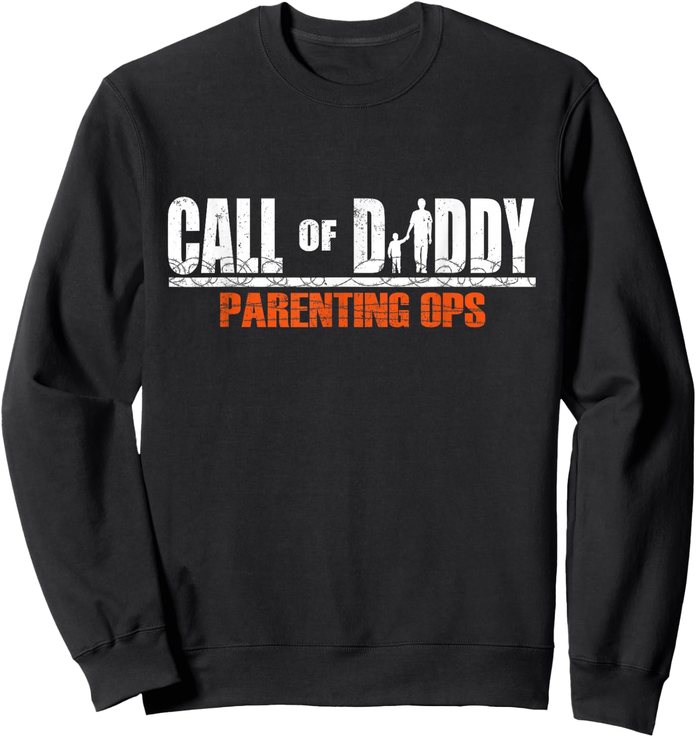 Call of Daddy Parenting Ops Father's Day Sweatshirt - Sweatshirt | Black