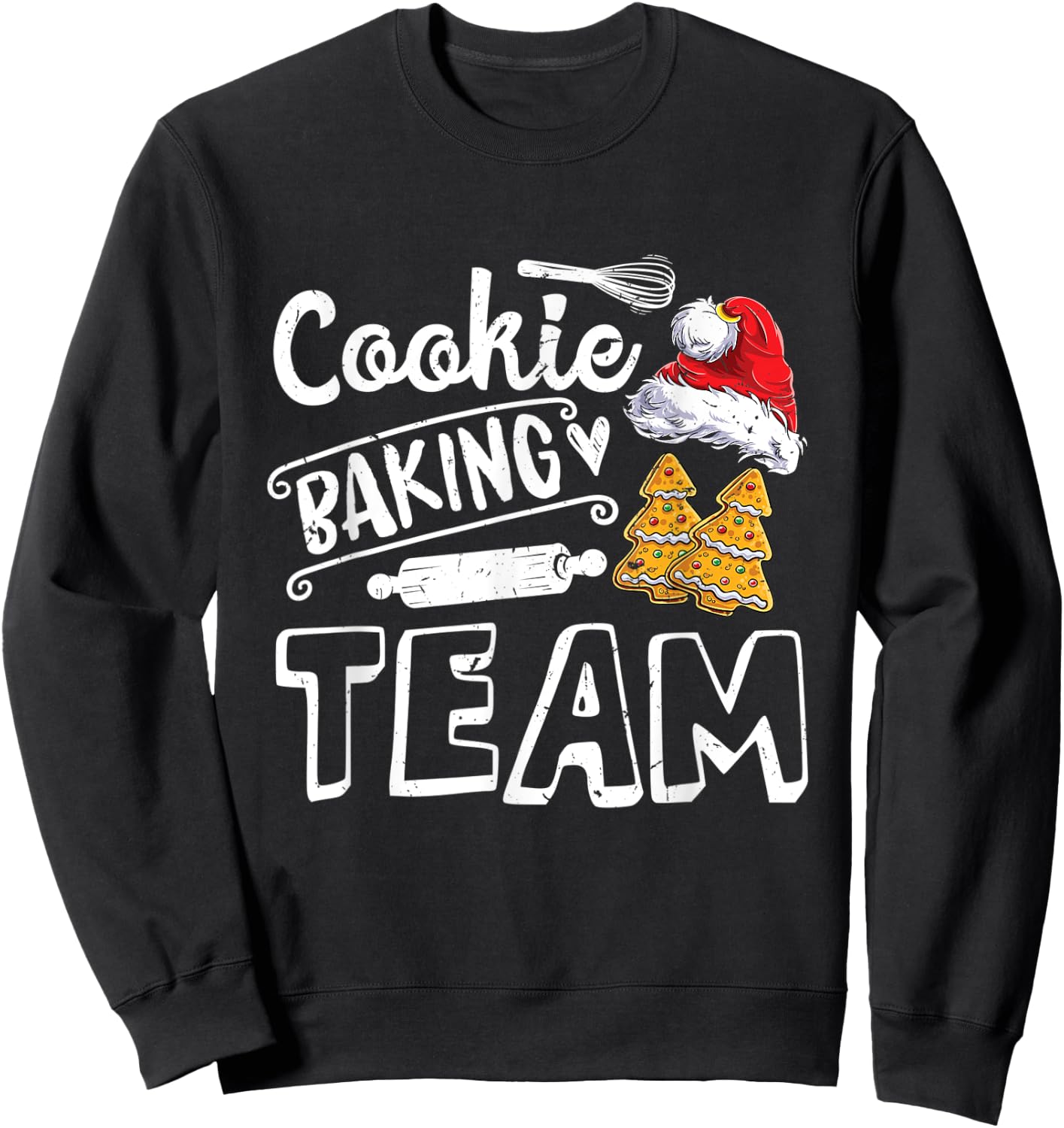 Cookie Baking Team Christmas Squad Xmas Crew m Gingerbread Sweatshirt - Sweatshirt | Black