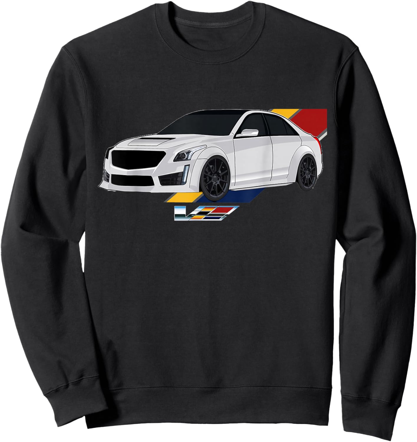 CTSV - -Adult, Black, Small, Short Sleeve, Cotton Blend, Polyester, Retro-Modern, Cars, Retro, Funny retro vintage quote saying for car lovers Sweatshirt - Sweatshirt | Black