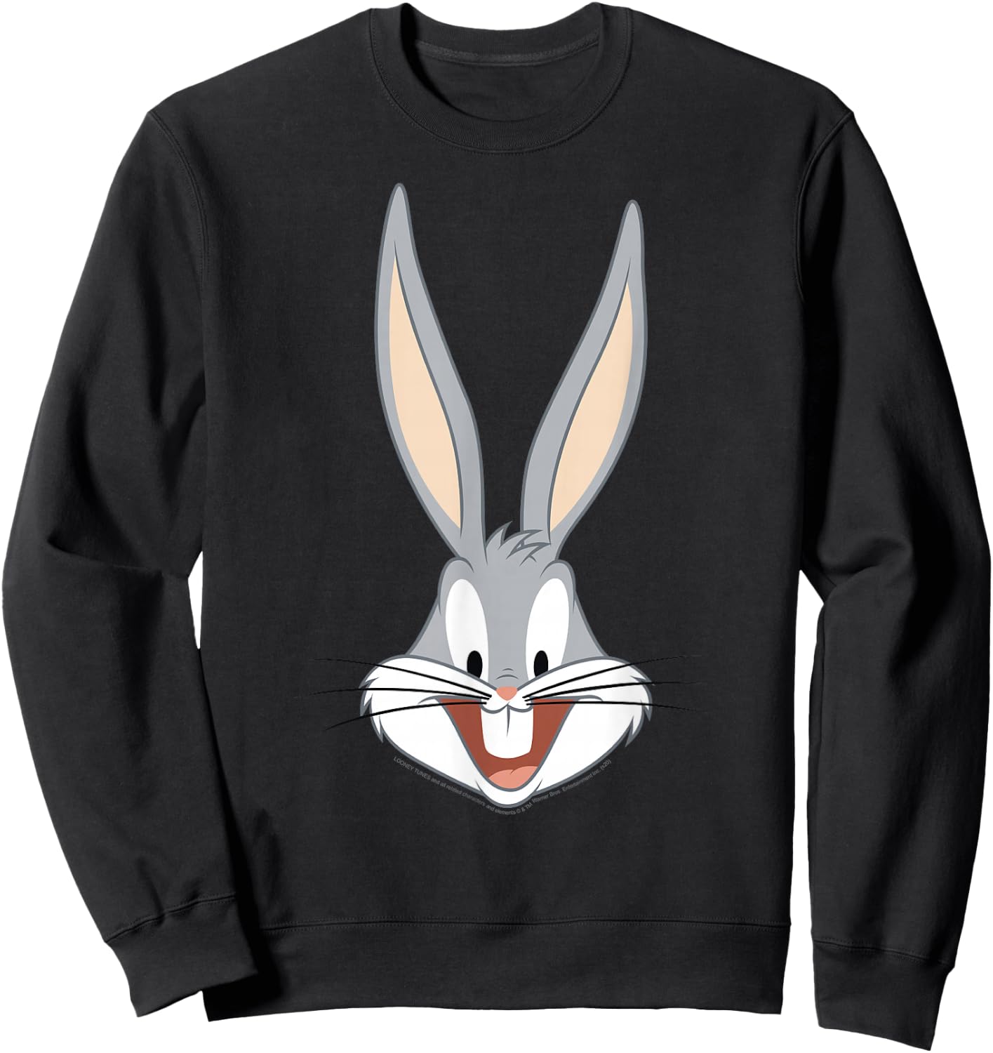Looney Tunes Bug Bunny Big Face Sweatshirt - Sweatshirt | Black