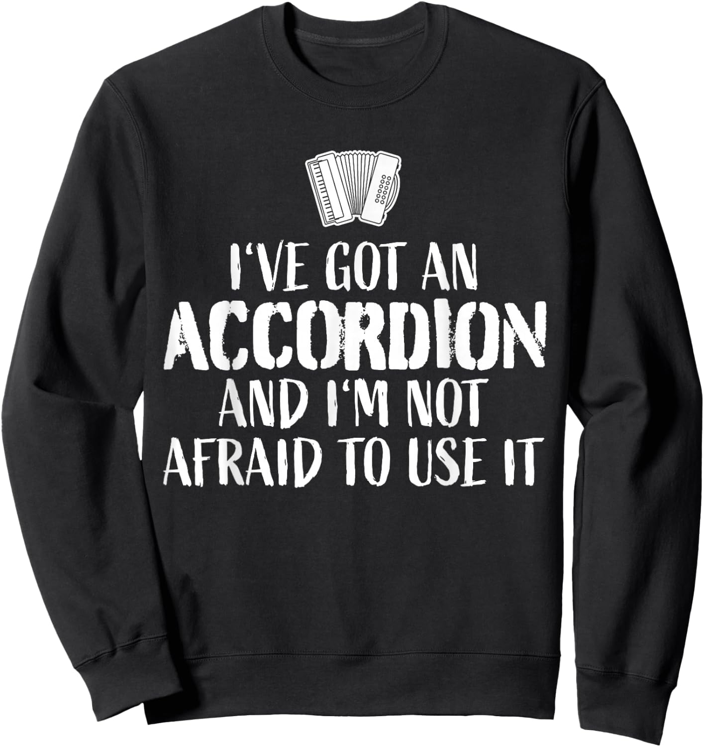 Accordion Player Ship Piano Accordion Sweatshirt - Sweatshirt | Black