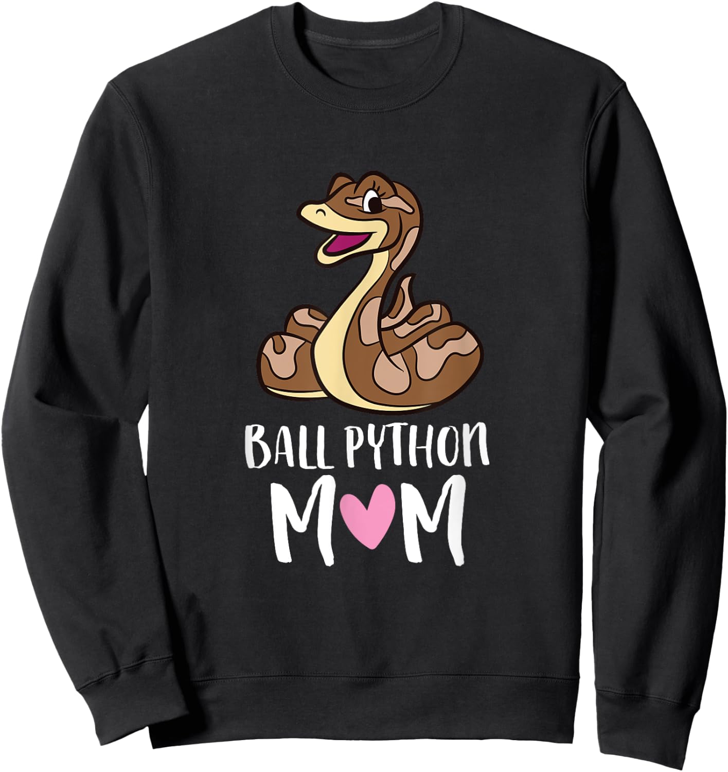 Ball Python Mom Snake Ball Python Sweatshirt - Sweatshirt | Black
