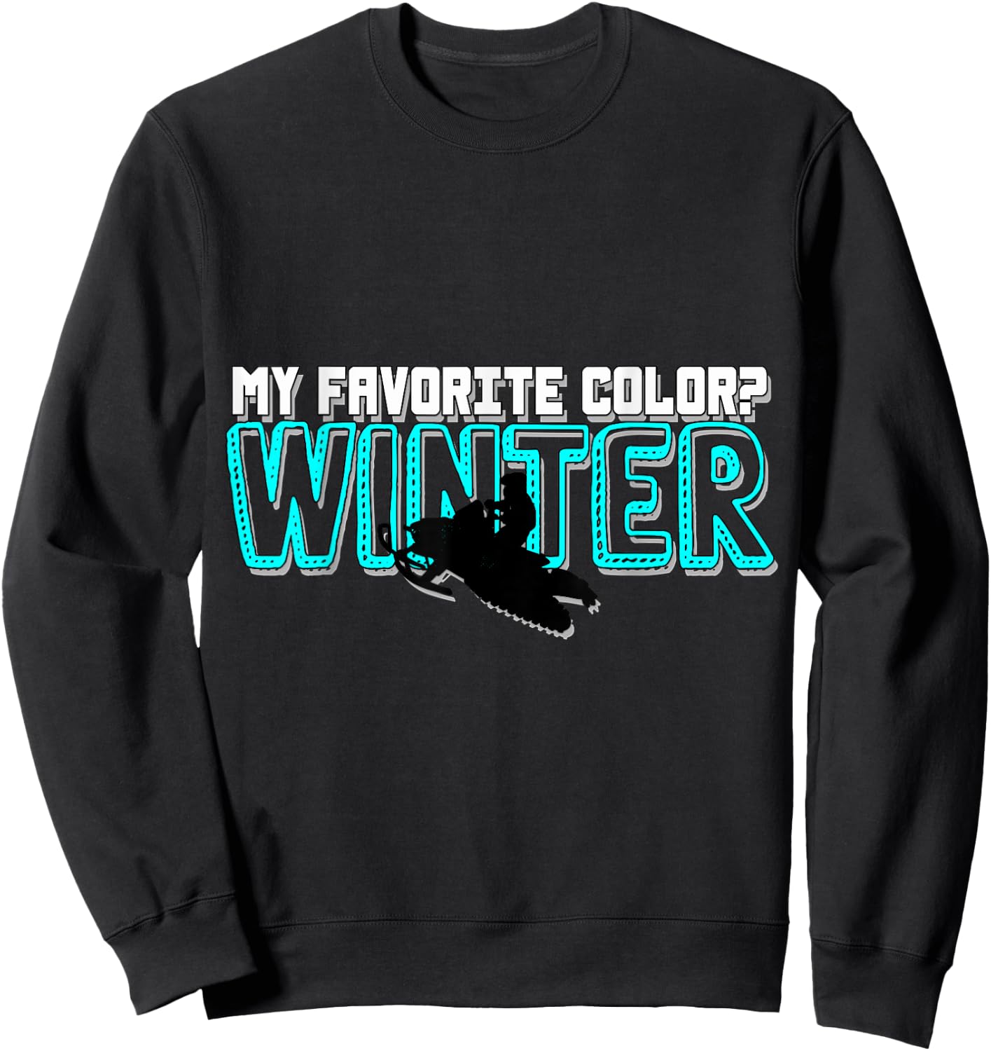 Snowmobile Motor Sled Snowmobiling Winter Sports Gift Sweatshirt - Sweatshirt | Black