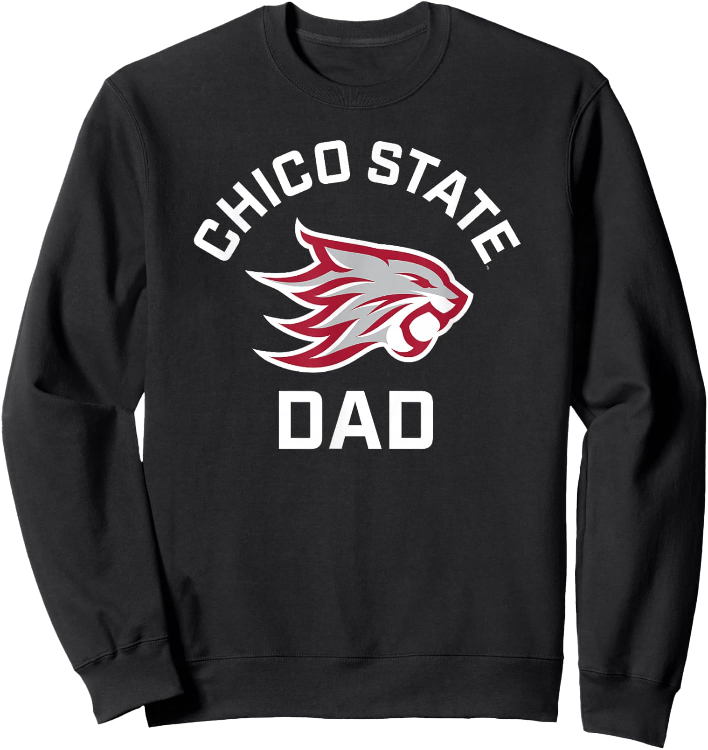 Chico State Wildcats Arched Dad Sweatshirt - Sweatshirt | Black