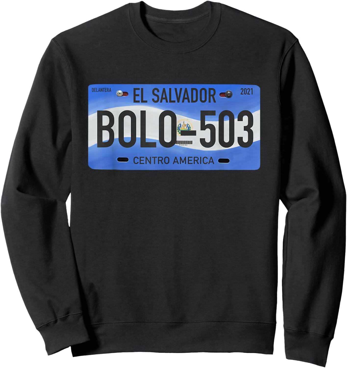 El Salvador Pupusas Typical Phrases Sweatshirt - Sweatshirt | Black