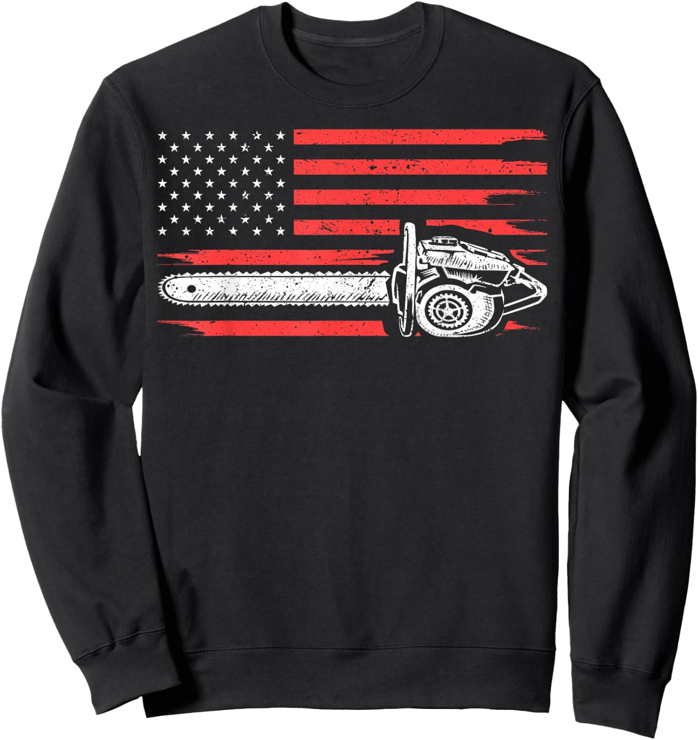 Funny Logger Arborist Gift Men Cool Lumberjack Woodworker Sweatshirt - Sweatshirt | Black