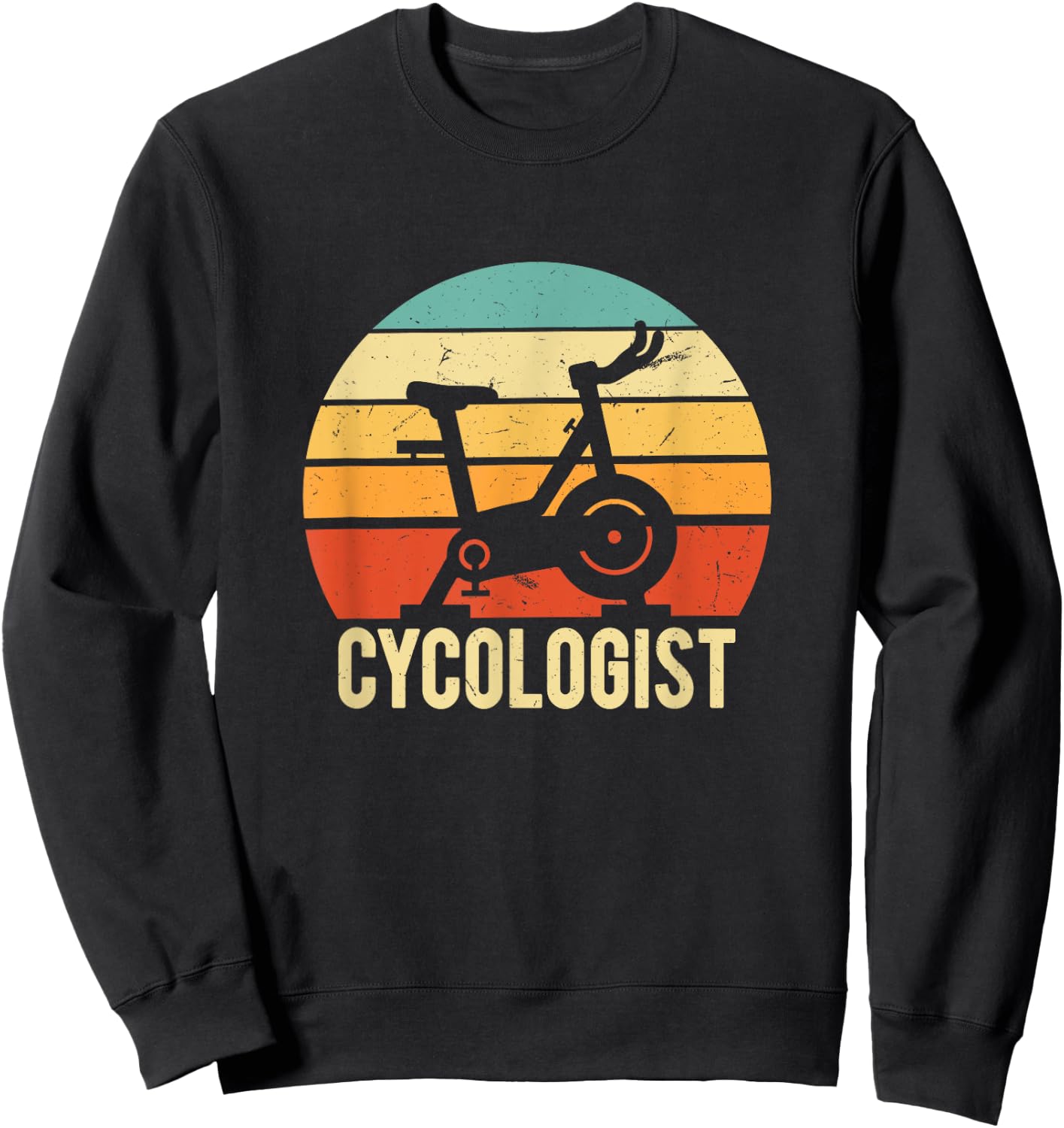 Cycologist Bike Rider | Funny Spin Class Cyclist Gift Sweatshirt - Sweatshirt | Black