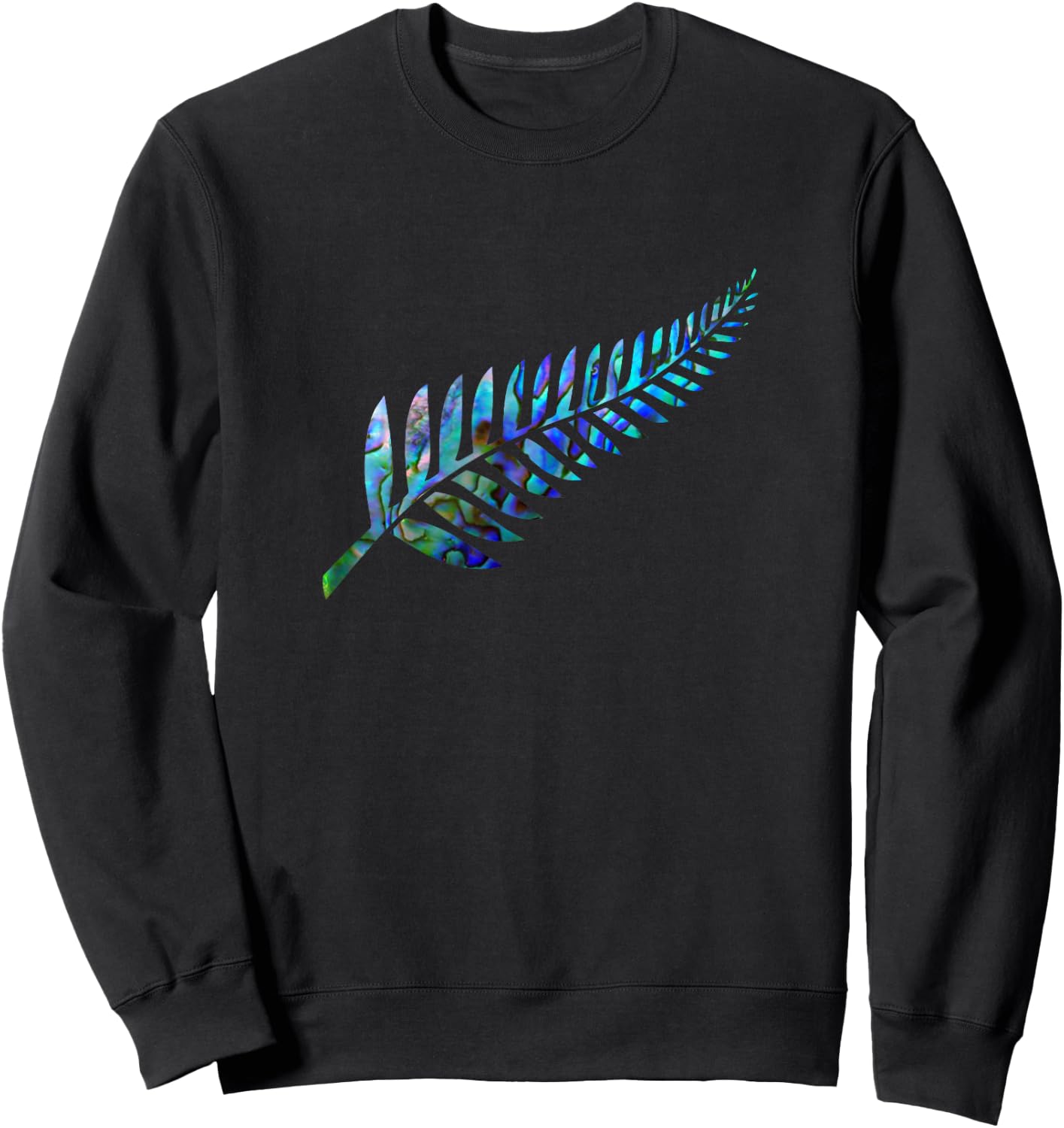 New Zealand Fern Sweatshirt - Sweatshirt | Black