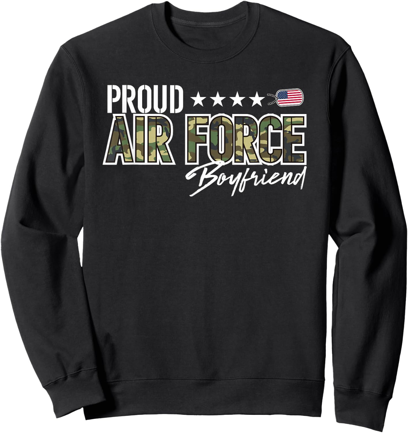 OCP Proud Air Force Boyfriend Sweatshirt - Sweatshirt | Black
