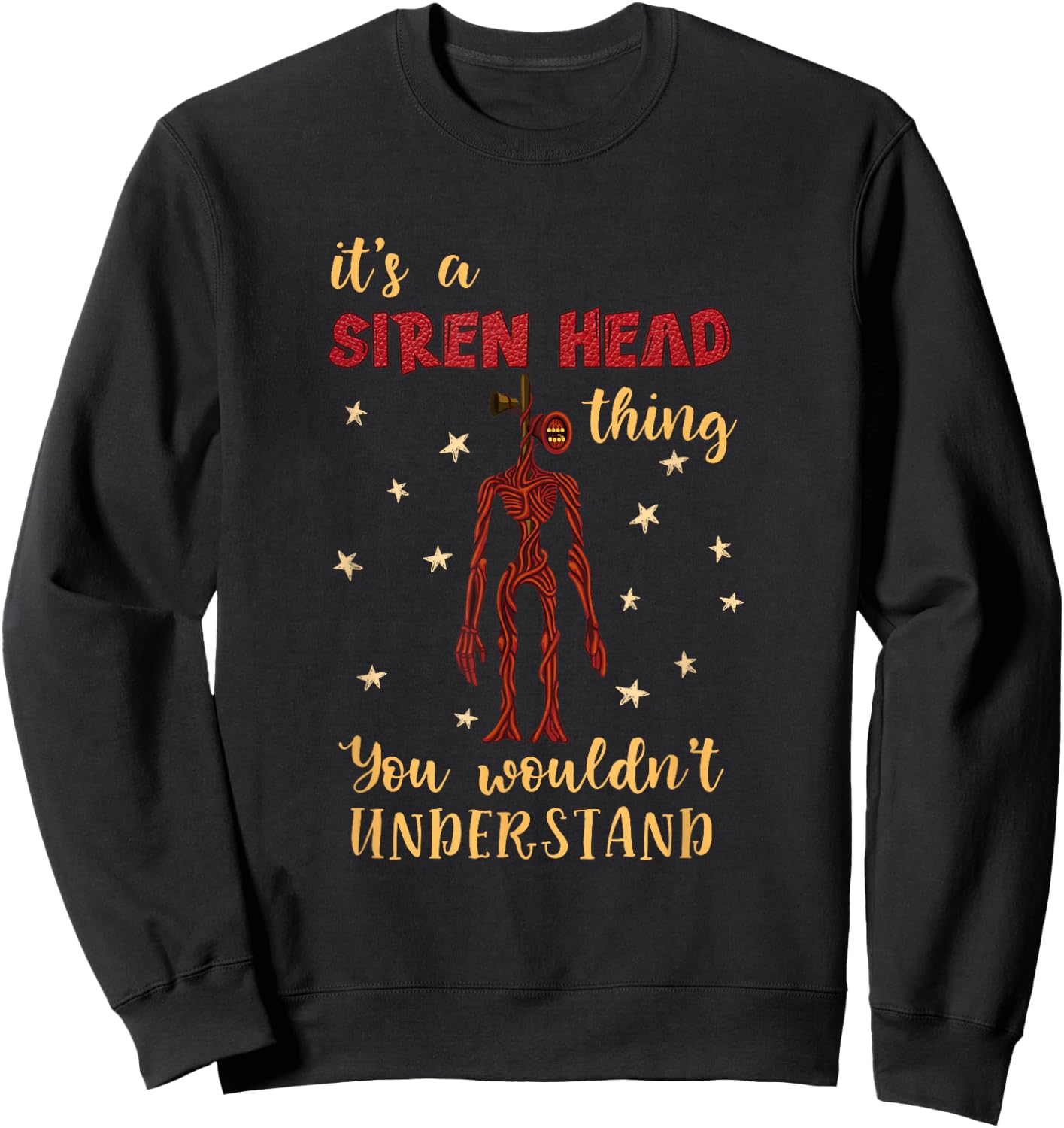 American Cryptid Siren Head Kids Sweatshirt - Sweatshirt | Black