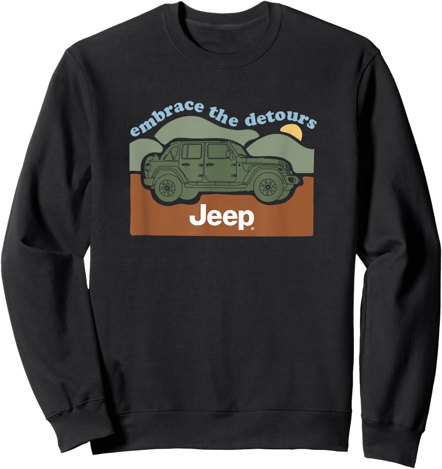 Jeep Embrace the Detours Sweatshirt - Sweatshirt | Black