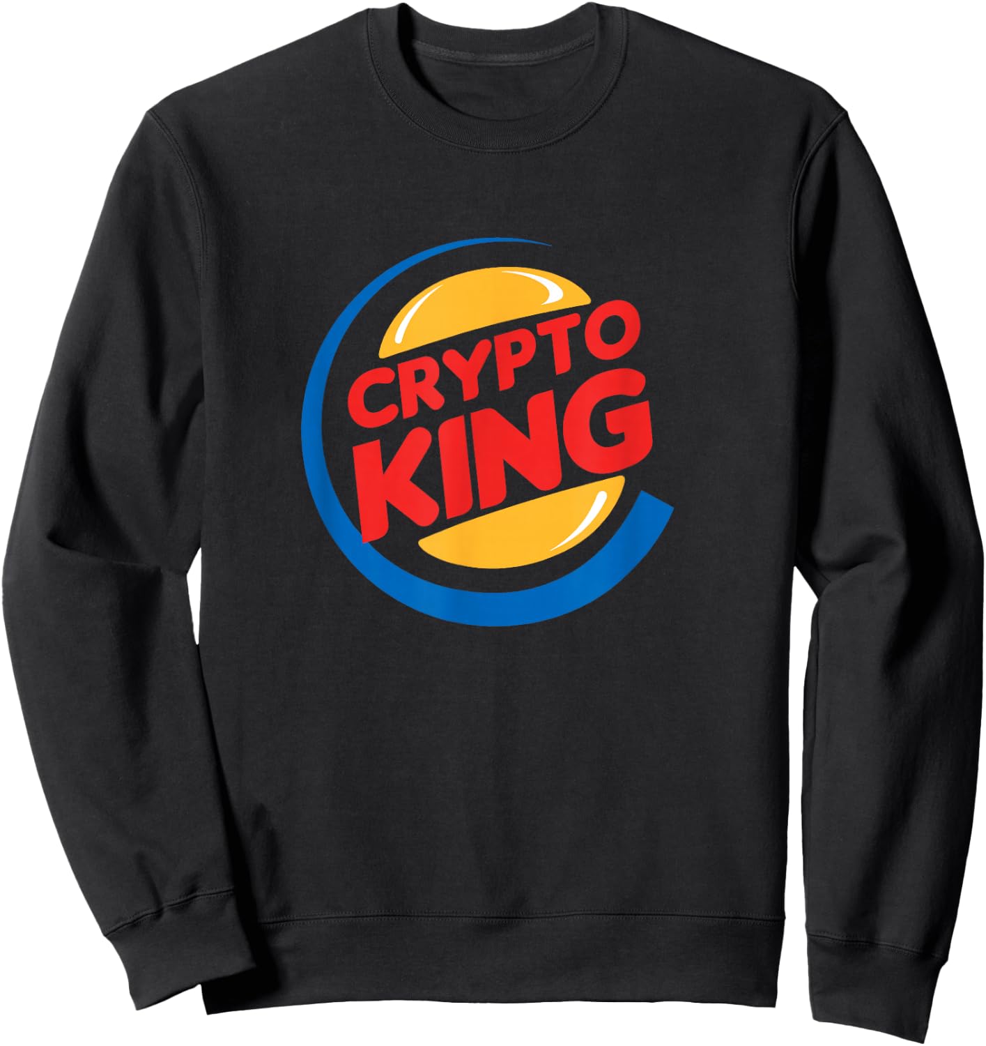 Crypto King - Funny Cryptocurrency Sweatshirt - Sweatshirt | Black