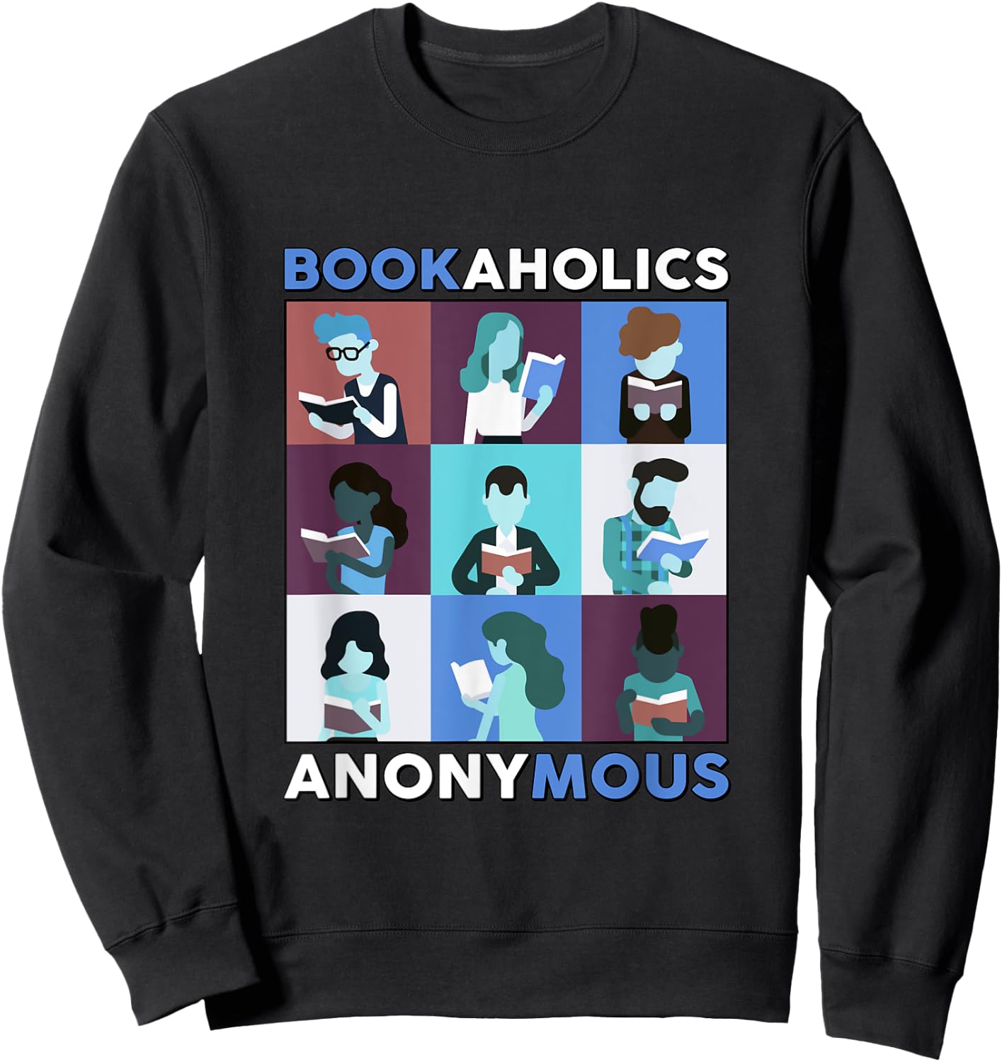 BookAholics Anonymous Sweatshirt - Sweatshirt | Black