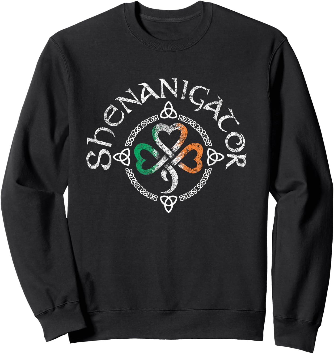 Vintage Shenanigator Saint Patrick Day 2021 Sweatshirt - Sweatshirt | Black