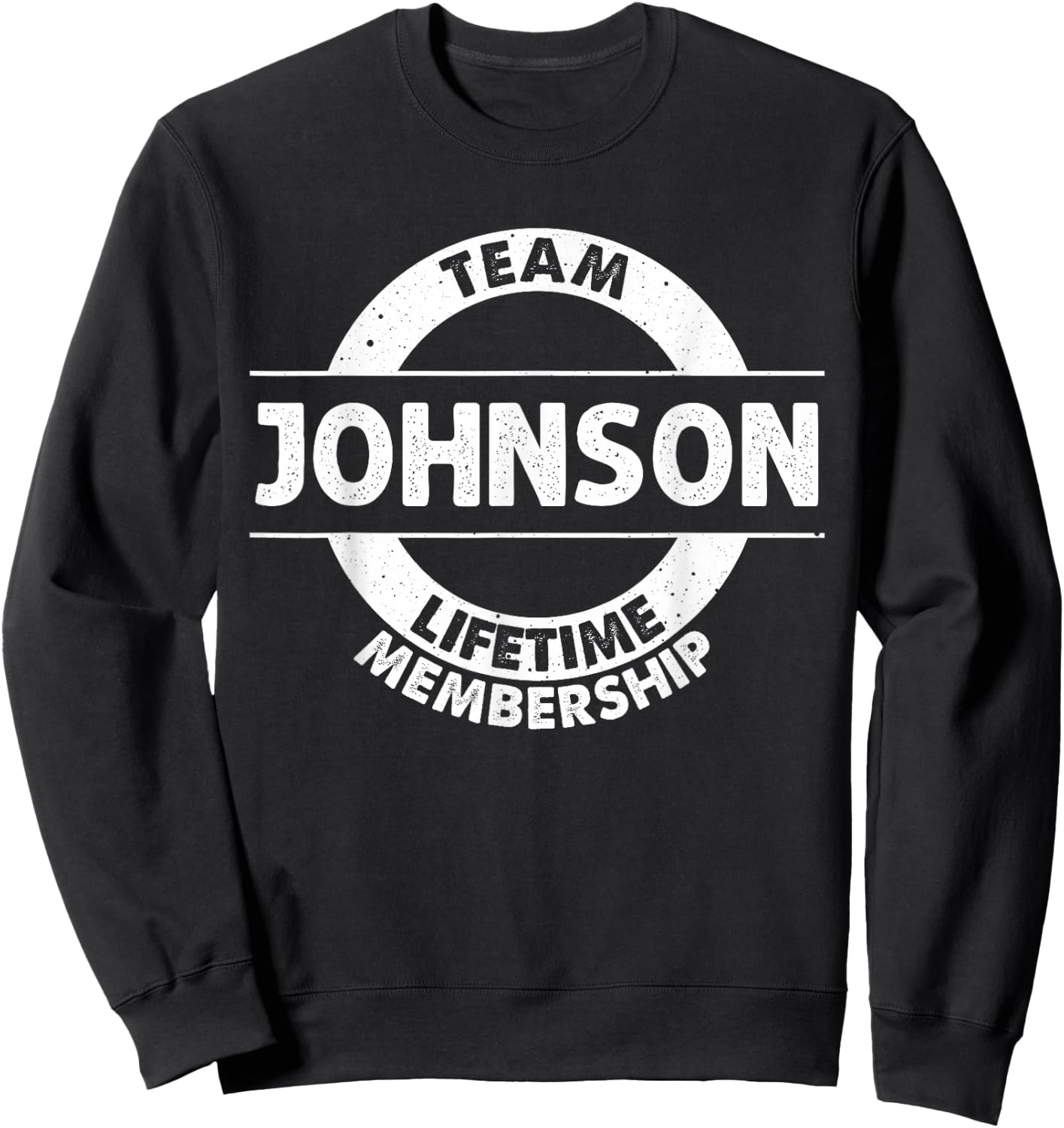 JOHNSON Gift Funny Surname Family Tree Birthday Reunion Idea Sweatshirt - Sweatshirt | Black