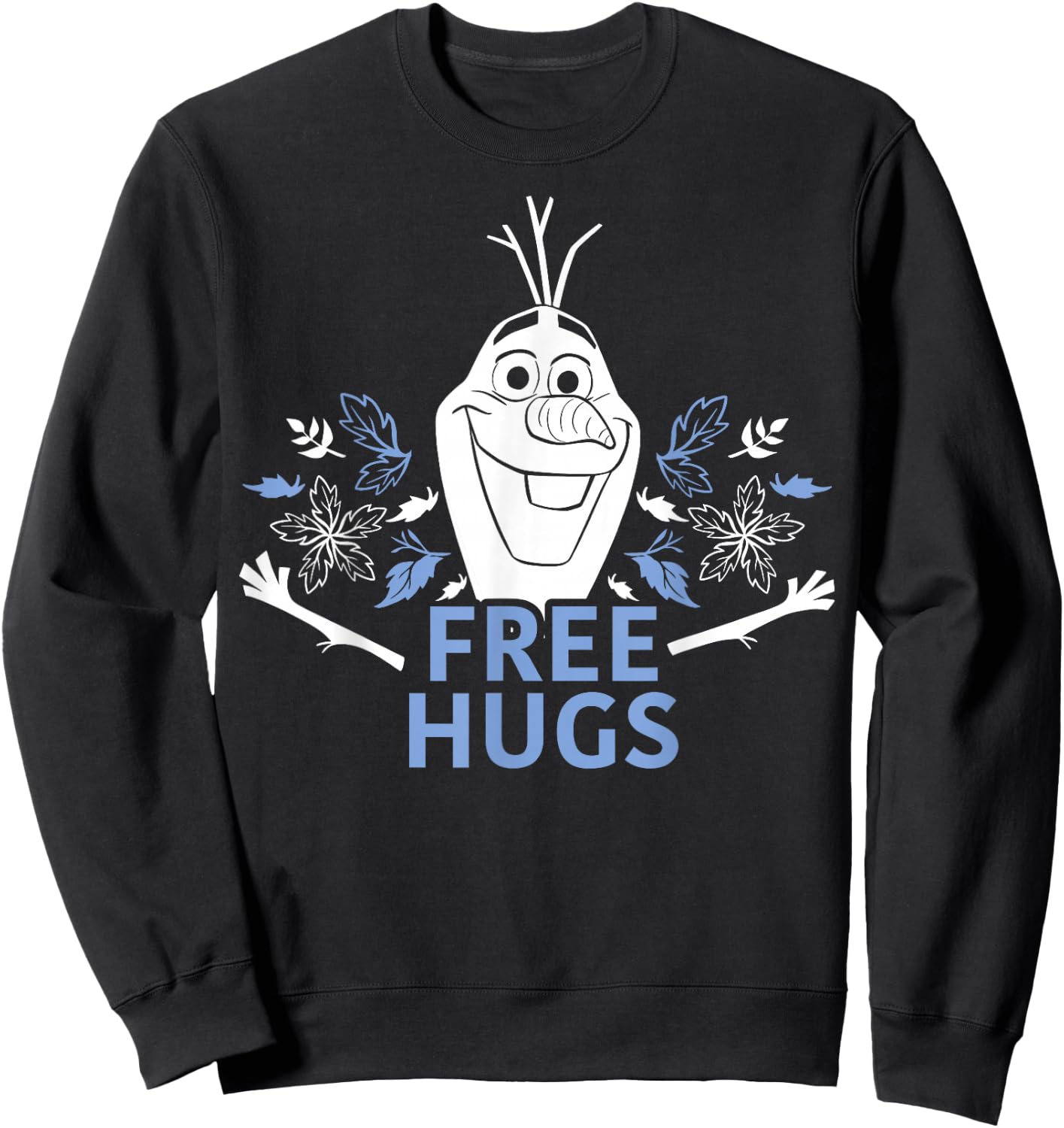 Disney Frozen 2 Olaf Free Hugs Foliage Poster Sweatshirt - Sweatshirt | Black