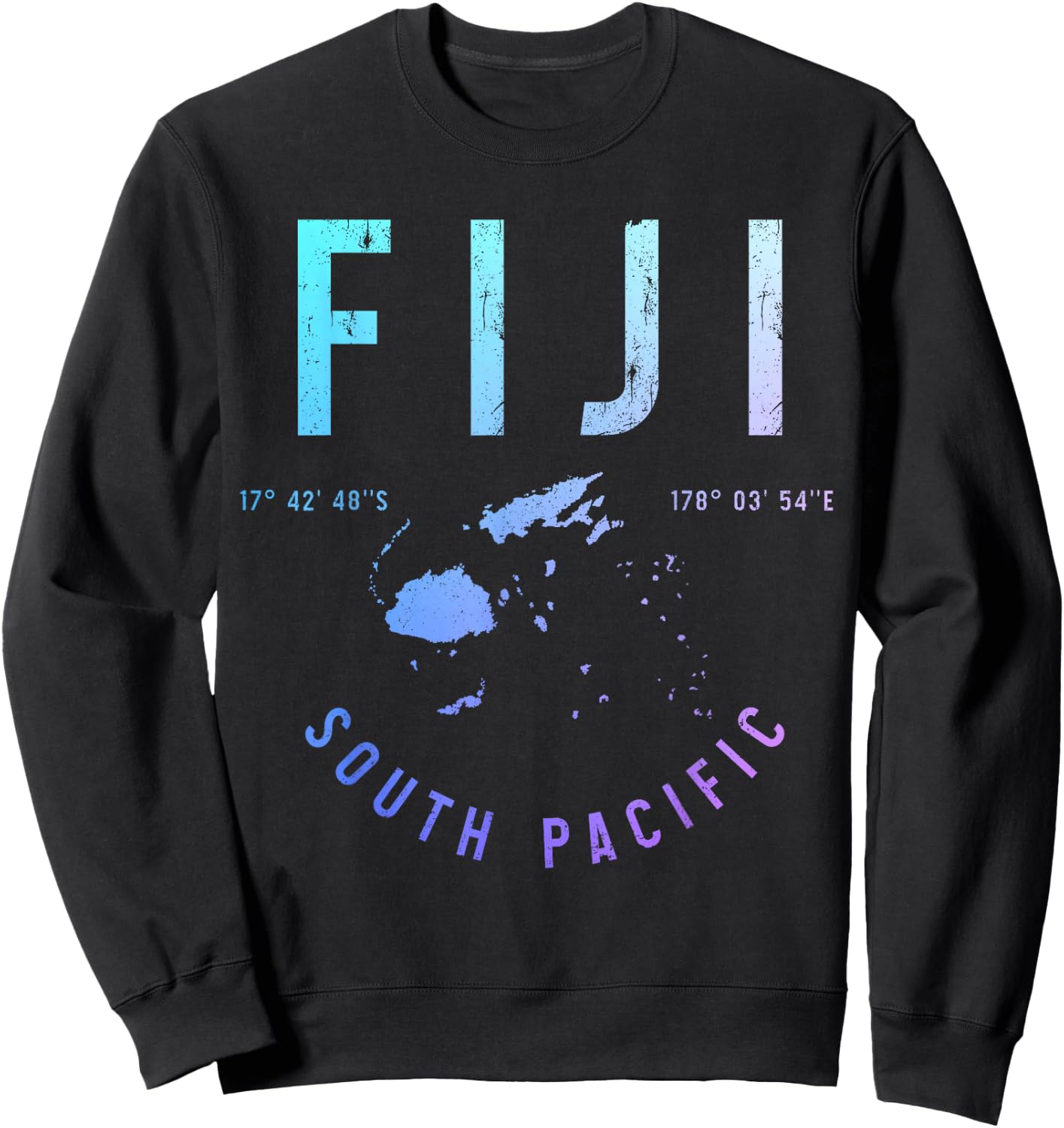 Fiji Islands South Sea Fiji Islands Souvenir Sweatshirt - Sweatshirt | Black