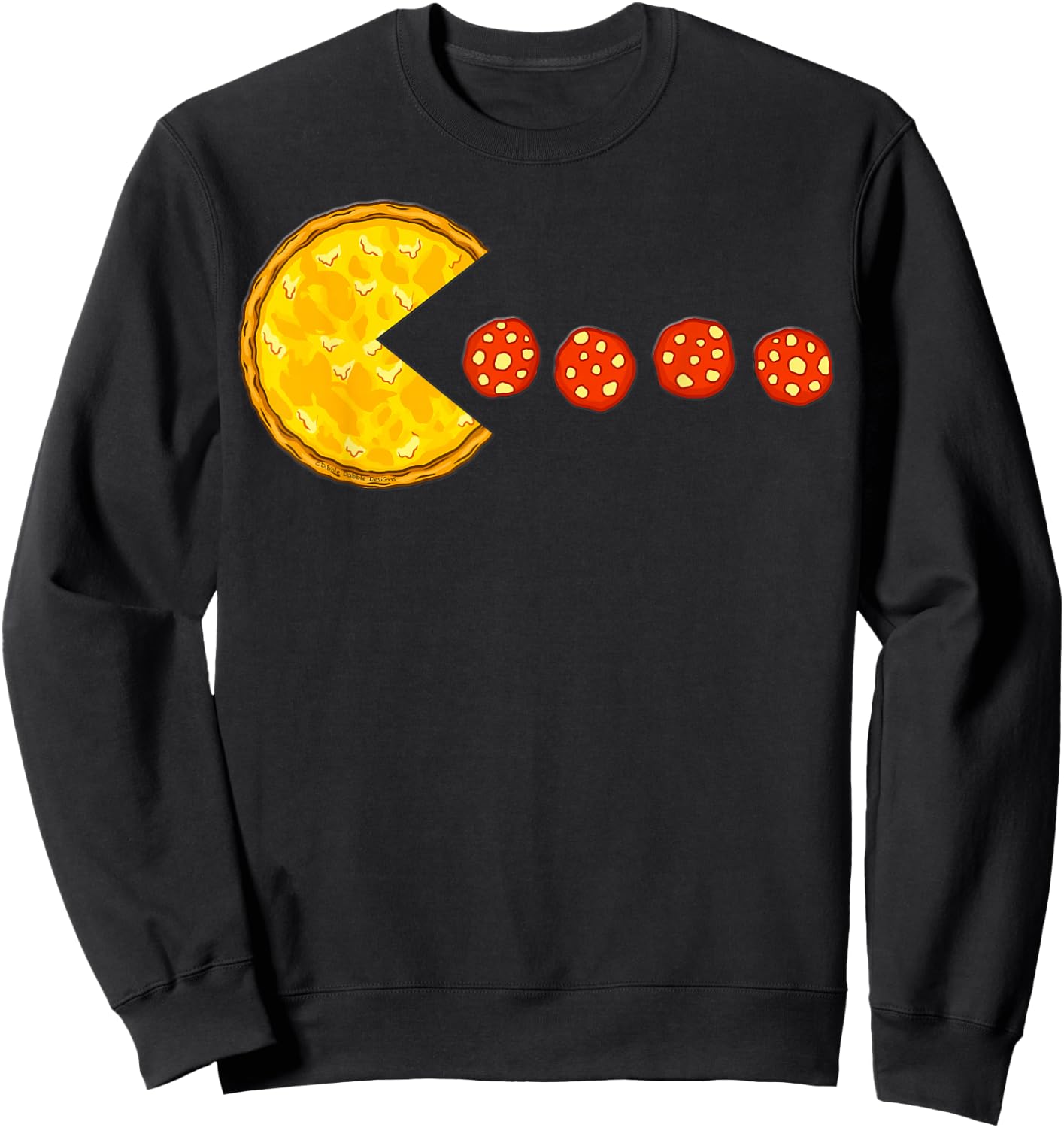Funny Pizza Lovers Pizza Food Pepperoni - Pizza Sweatshirt - Sweatshirt | Black