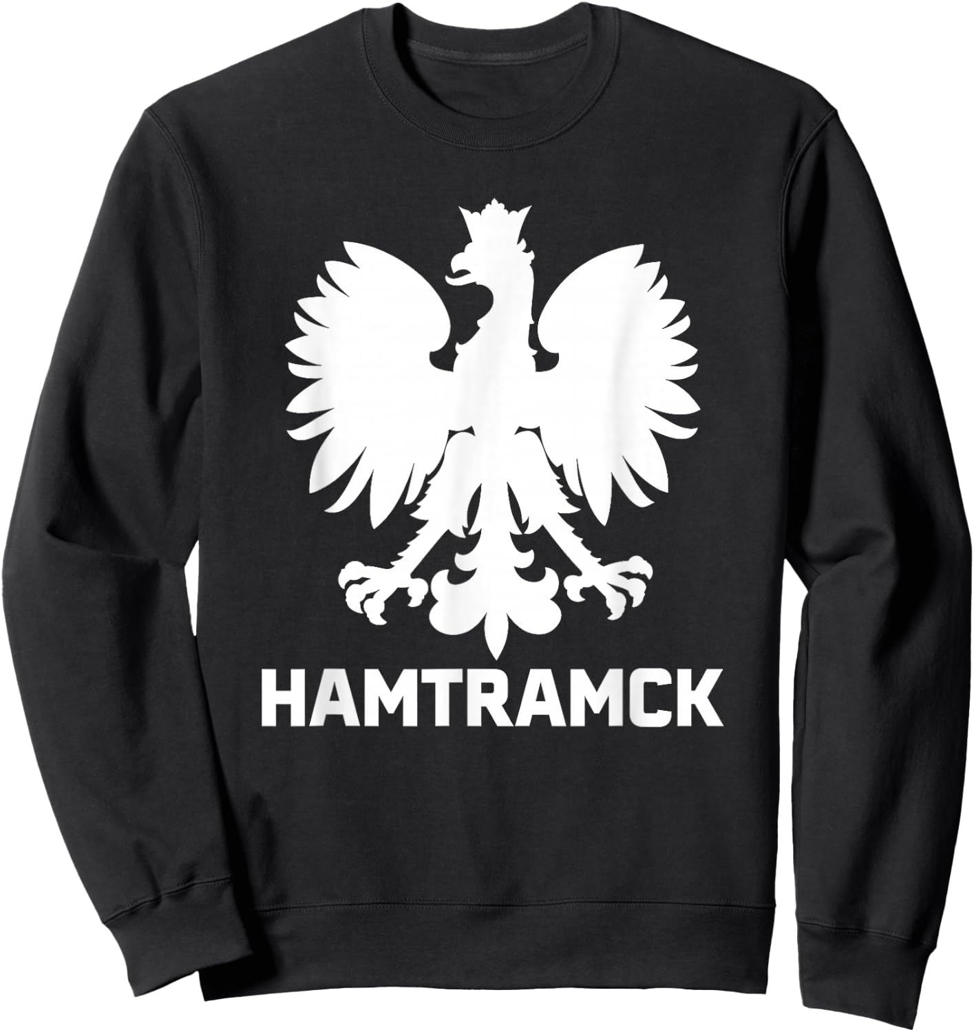 Hamtramck Michigan Polish Pride Area Code 313 Sweatshirt - Sweatshirt | Black