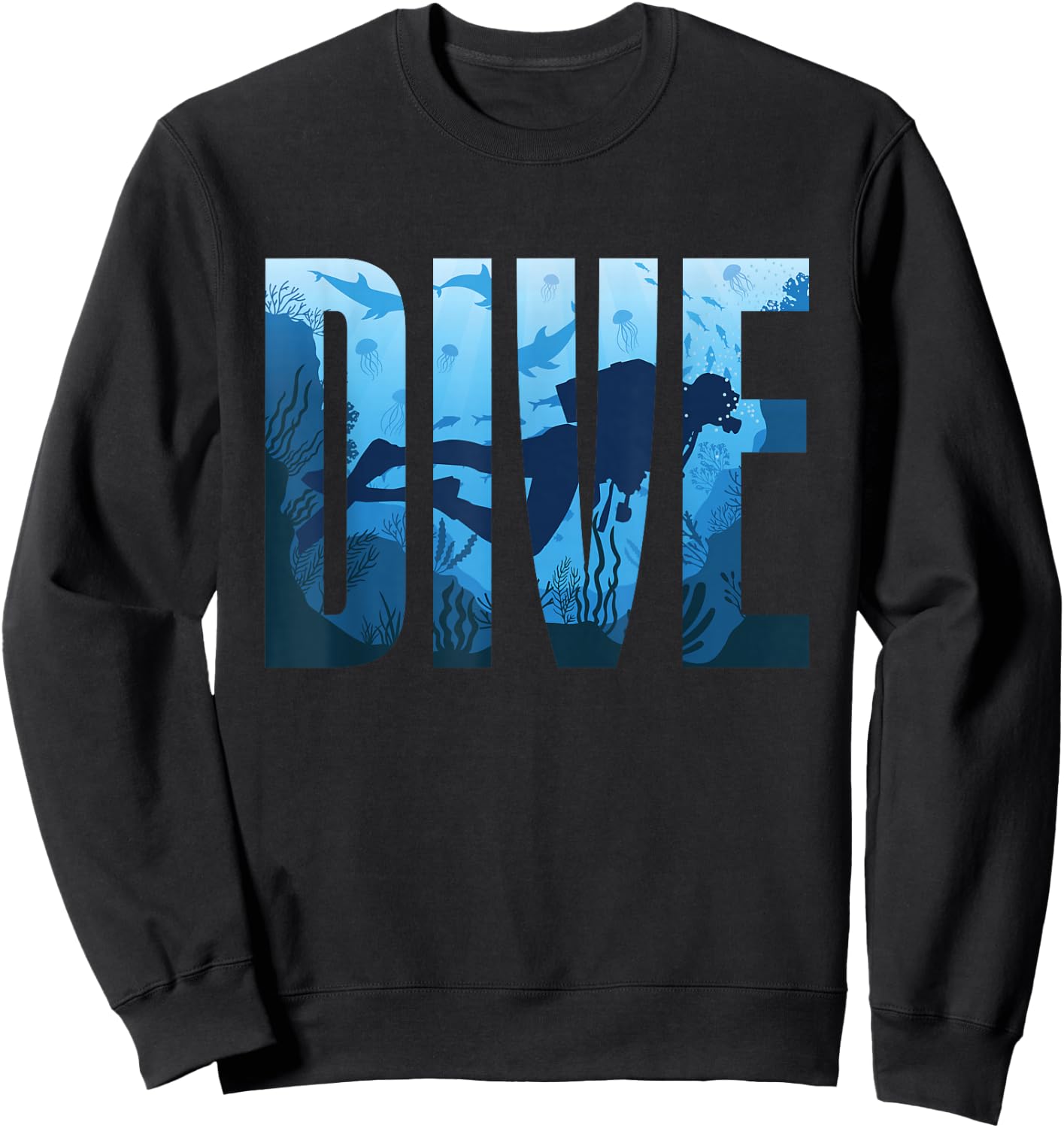 Dive Scuba Diving Sweatshirt - Sweatshirt | Black