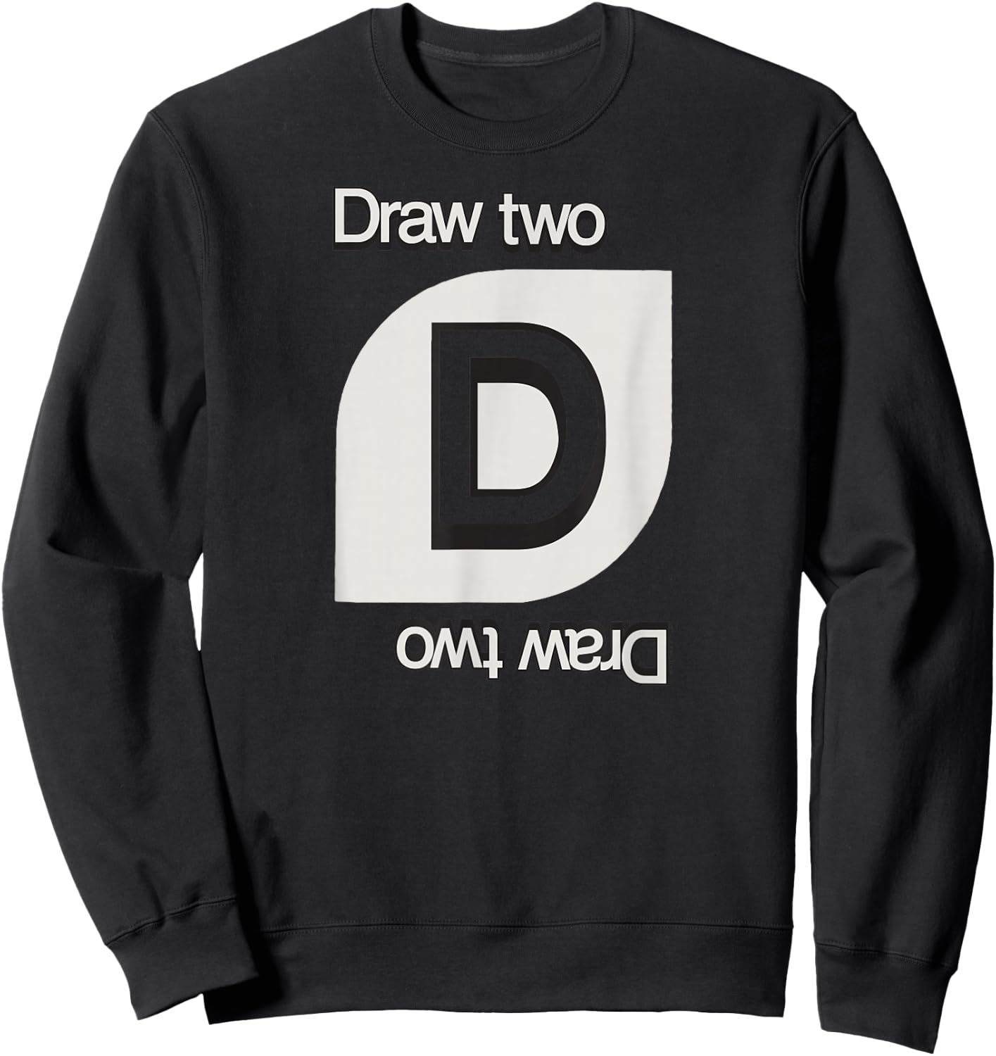 UNO - Draw Two Card Sweatshirt - Sweatshirt | Black