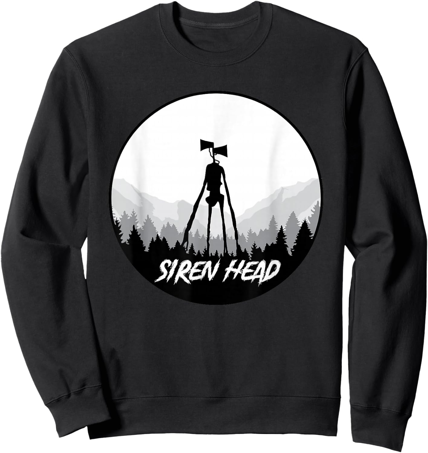 Siren Head Creepypasta Horror Sweet or Treat Sweatshirt - Sweatshirt | Black