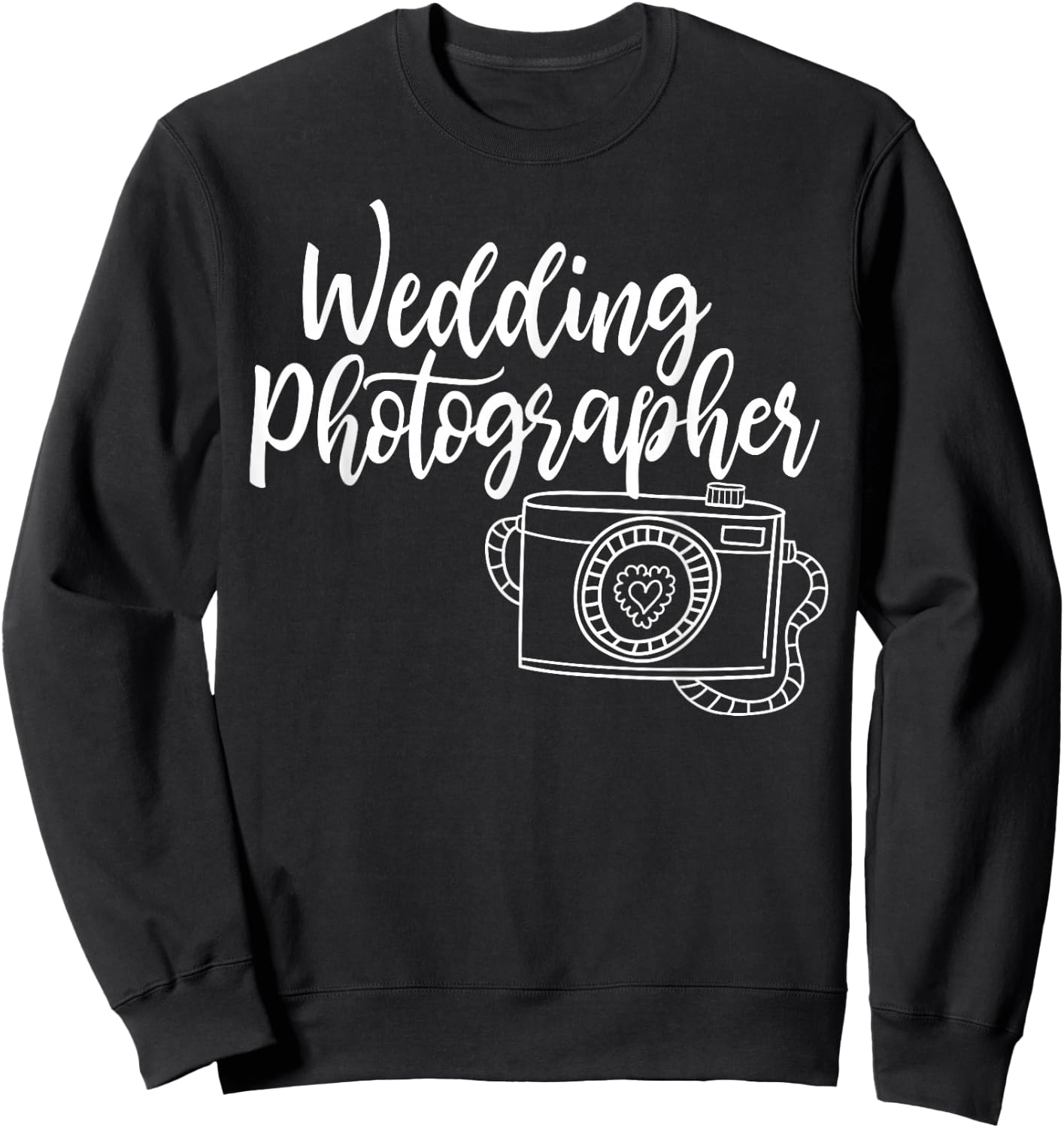 Cute Wedding Photographer - Bridal Photography Design Sweatshirt - Sweatshirt | Black
