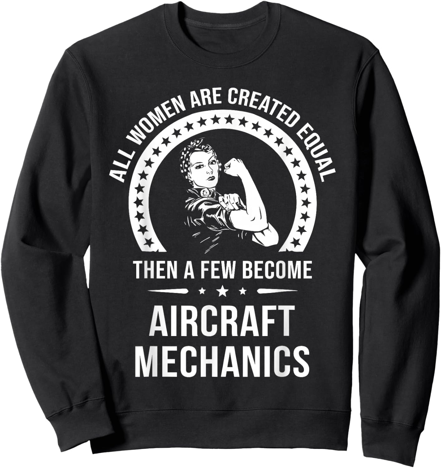 Aircraft Mechanic Shirt | Aircraft Mechanic Sweatshirt - Sweatshirt | Black
