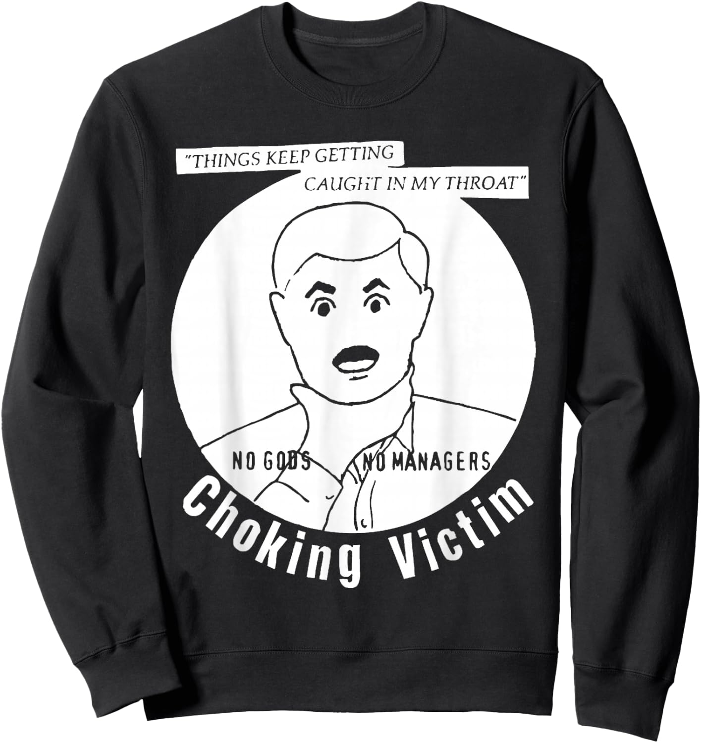 Choking Victim - Caught in My Throat Sweatshirt - Sweatshirt | Black