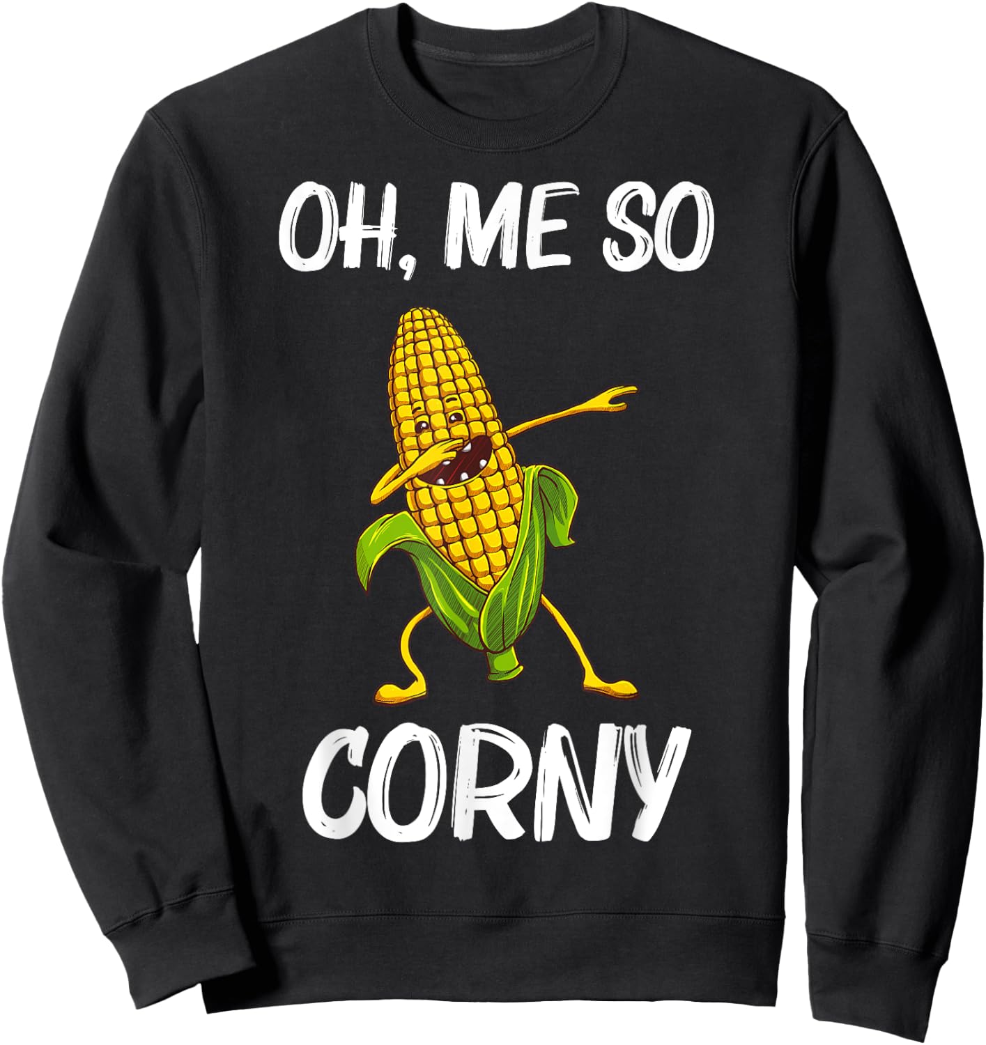 Funny Corn Gift Women Corn On The Cob Costume Farmer Sweatshirt - Sweatshirt | Black