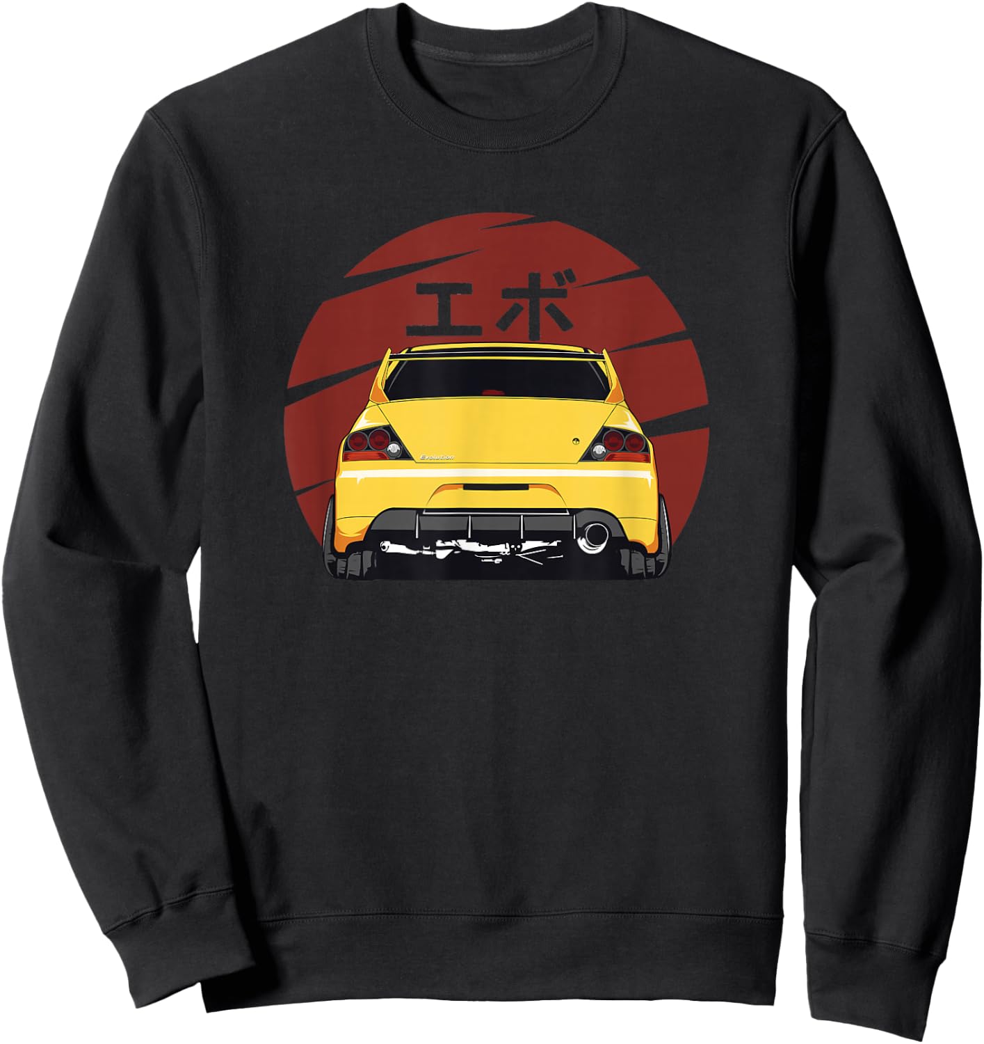 Vintage JDM Evo Sweatshirt - Sweatshirt | Black