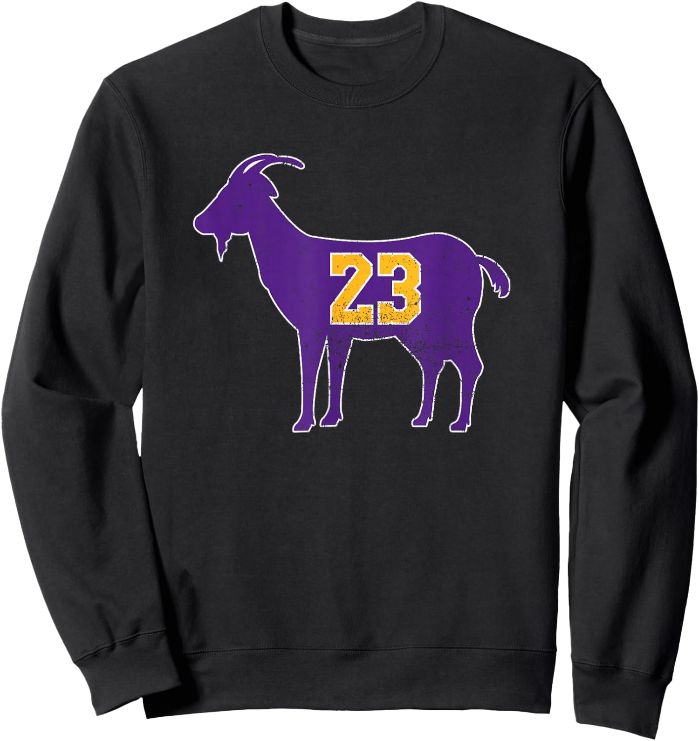Vintage Goat 23 Distressed Sweatshirt - Sweatshirt | Black