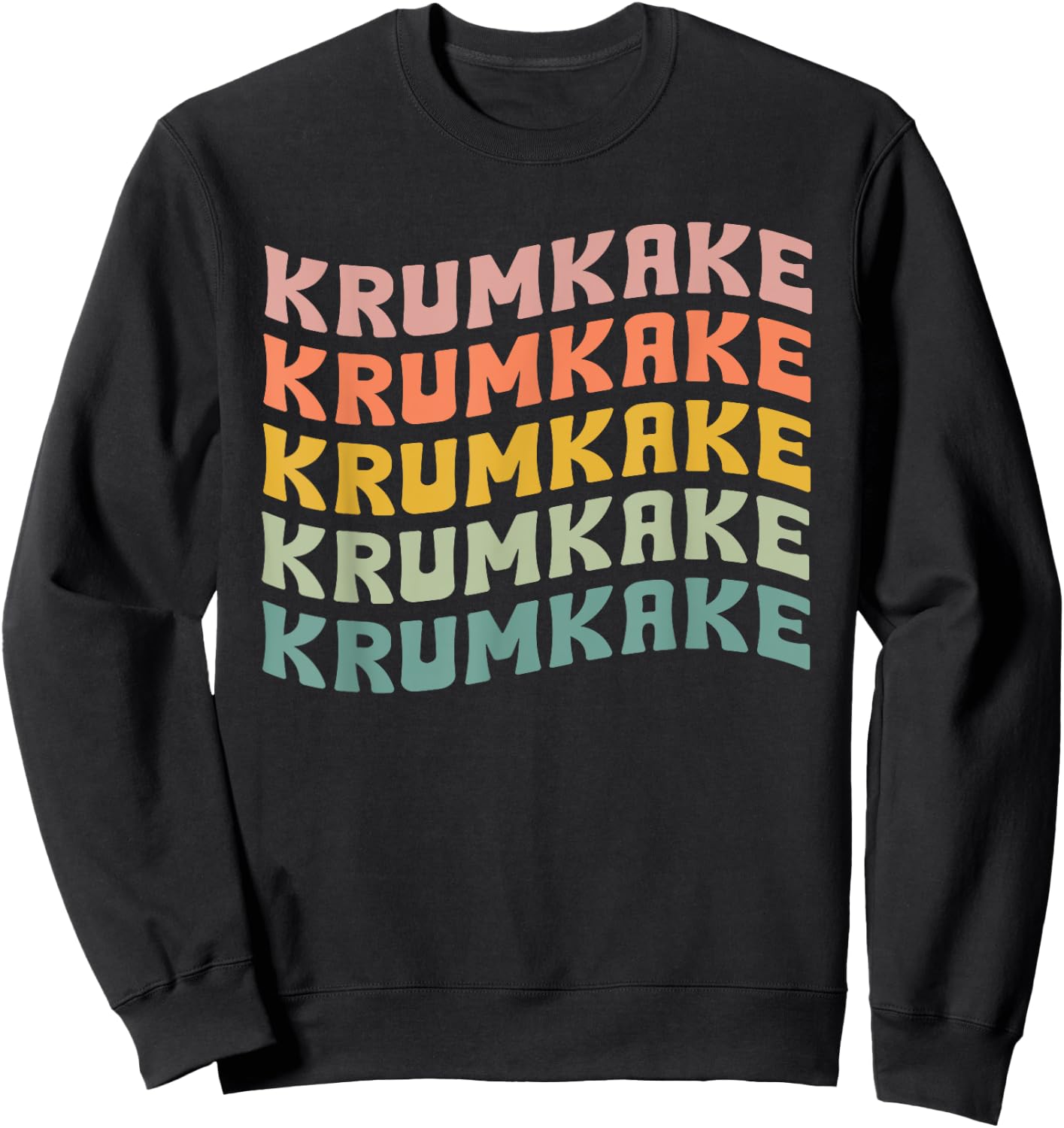 Krumkake Typeset Apparel Scandinavian Waffer Lovers Sweatshirt - Sweatshirt | Black