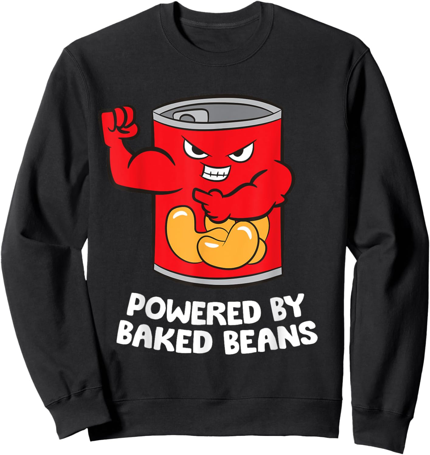 Powered By Baked Beans Sweatshirt - Sweatshirt | Black