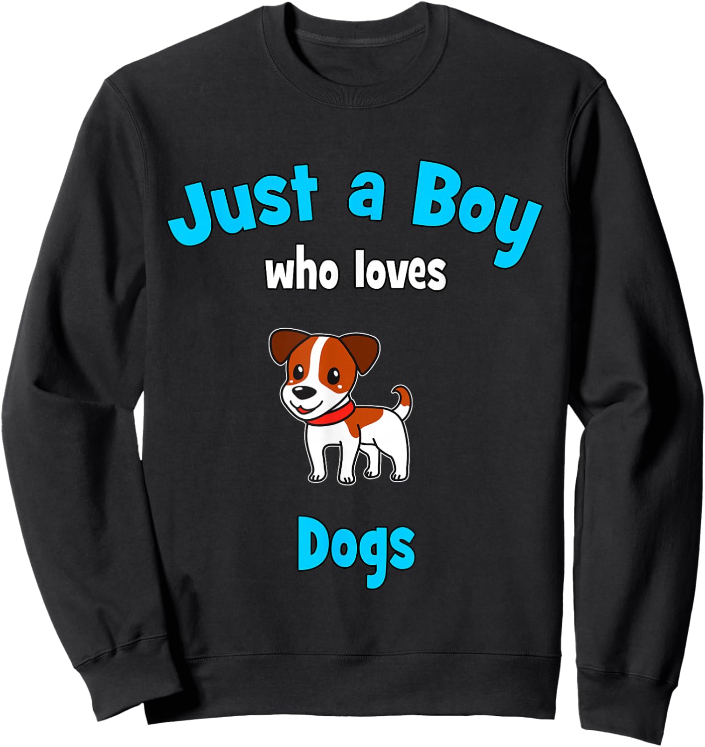 Dog Shirt for Boys | Children's Dog Sweatshirt - Sweatshirt | Black