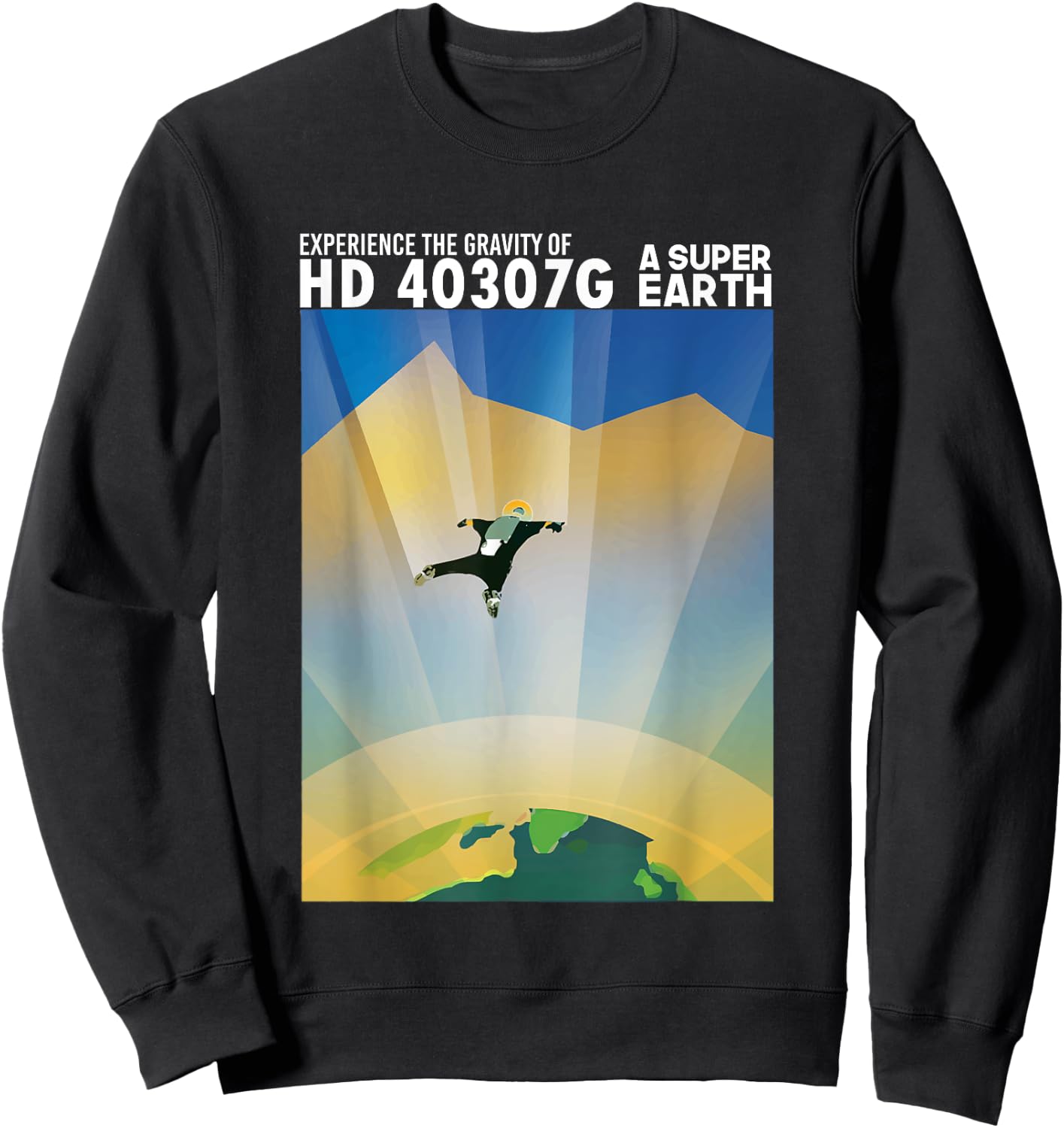 NASA Visions of The Future Super Earth HD 40307g Sweatshirt - Sweatshirt | Black