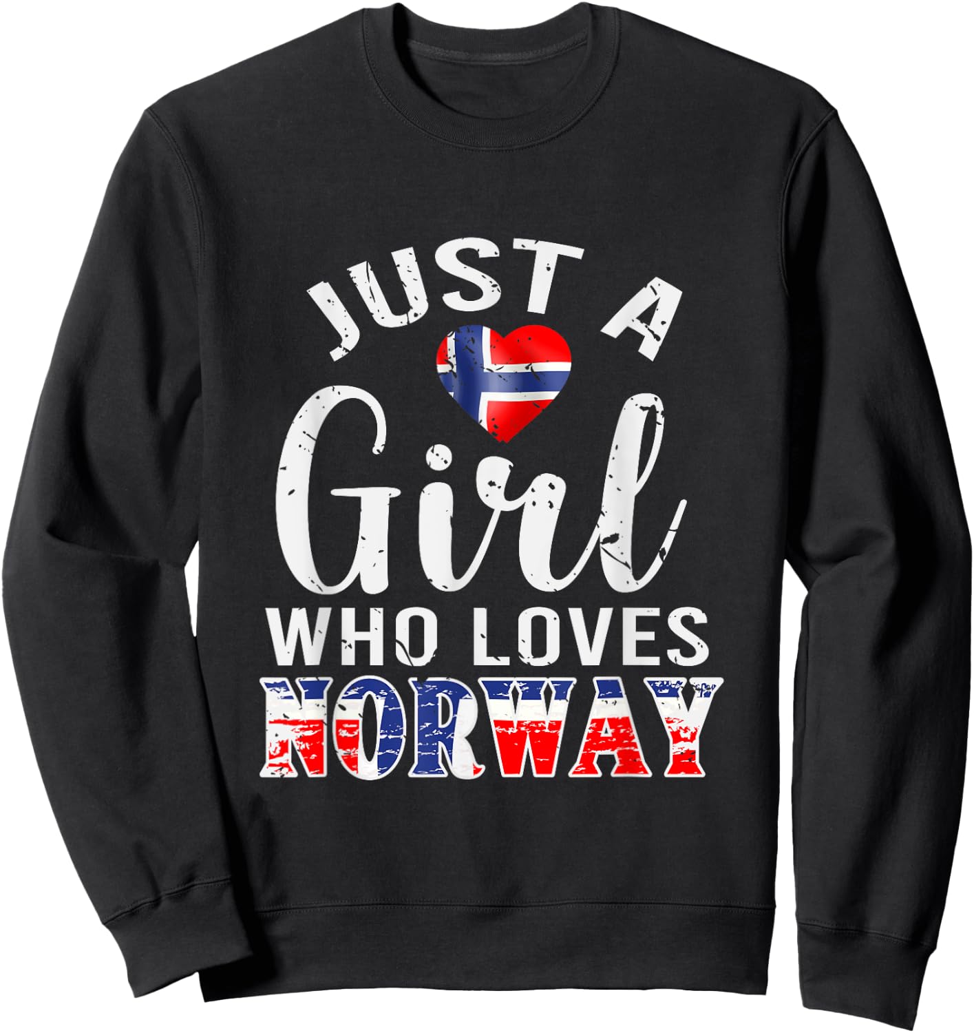 Norway Lover Norwegian Women Girls Gift Norway Sweatshirt - Sweatshirt | Black