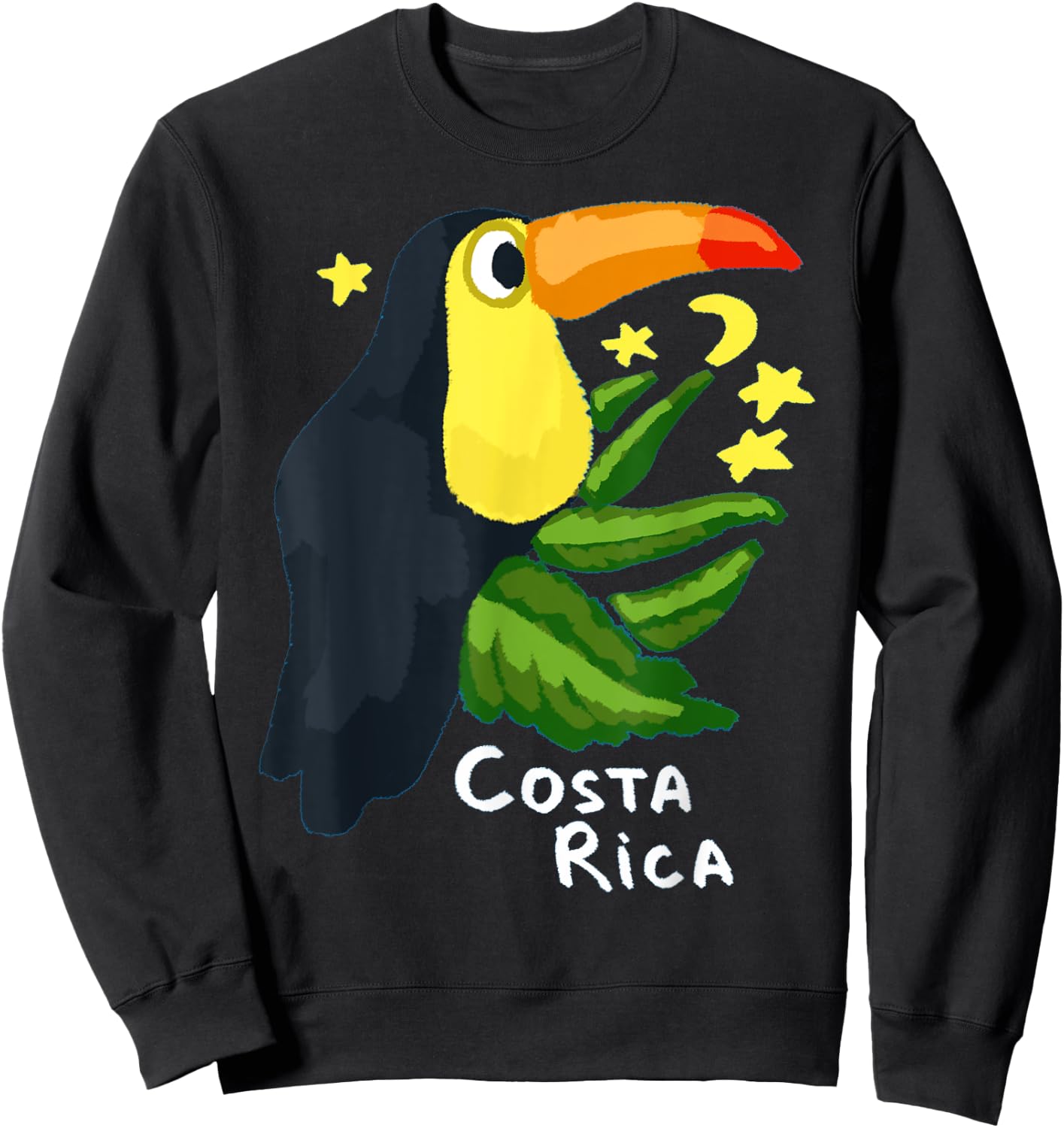 Costa Rica Toucan Bird Sweatshirt - Sweatshirt | Black