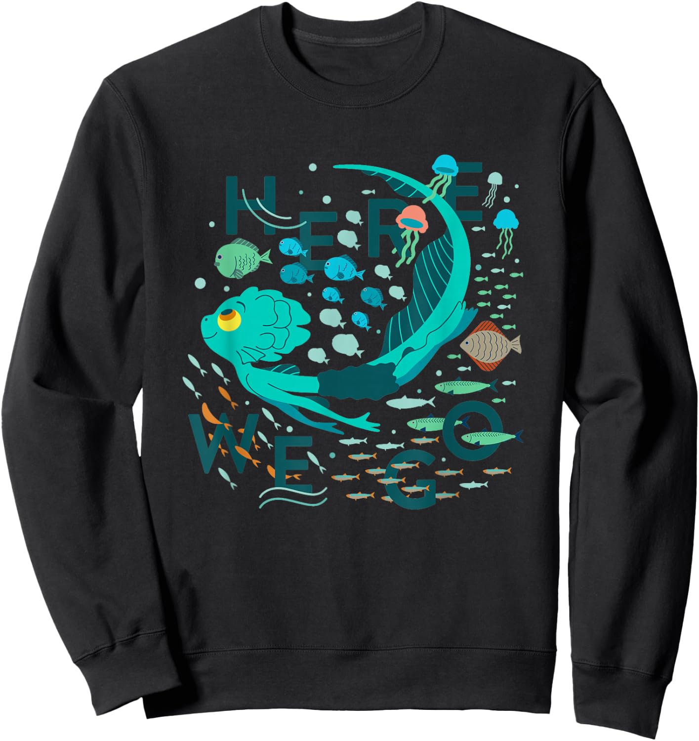 Disney Pixar Luca Here We Go Sweatshirt - Sweatshirt | Black