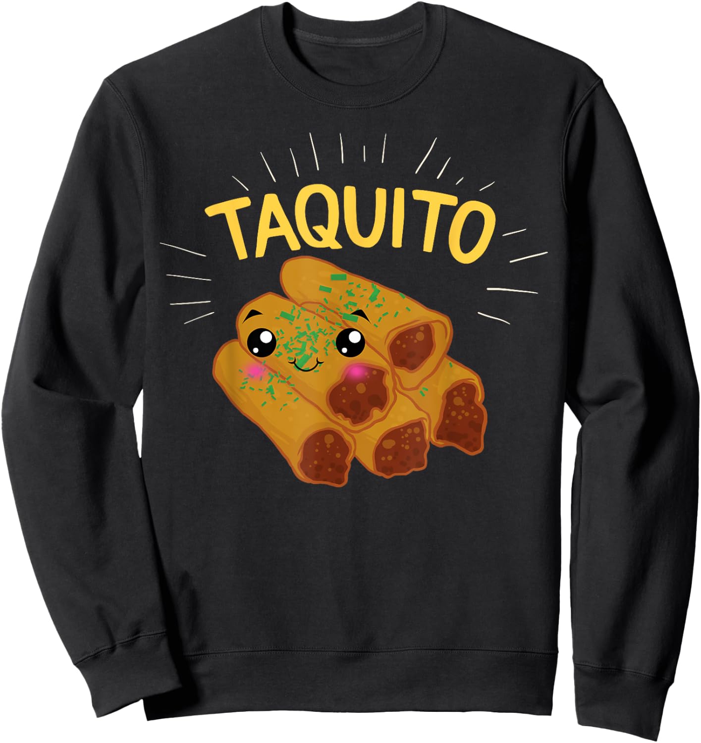 Taco And Taquito Matching Mommy Daddy And Me Mexican New Mom Sweatshirt - Sweatshirt | Black