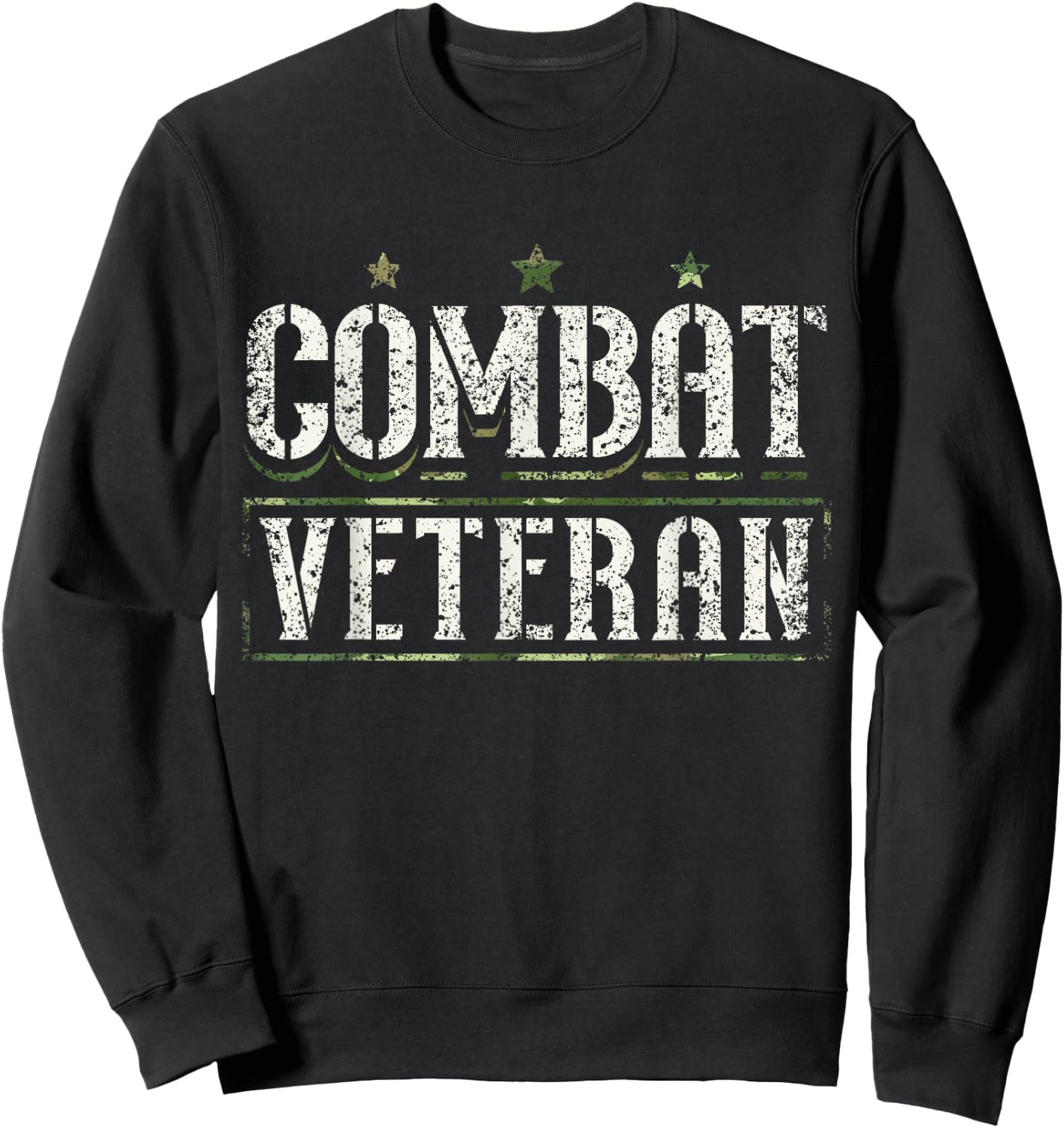 Combat Veteran Veterans Veteran's Day Combat Veteran Sweatshirt - Sweatshirt | Black