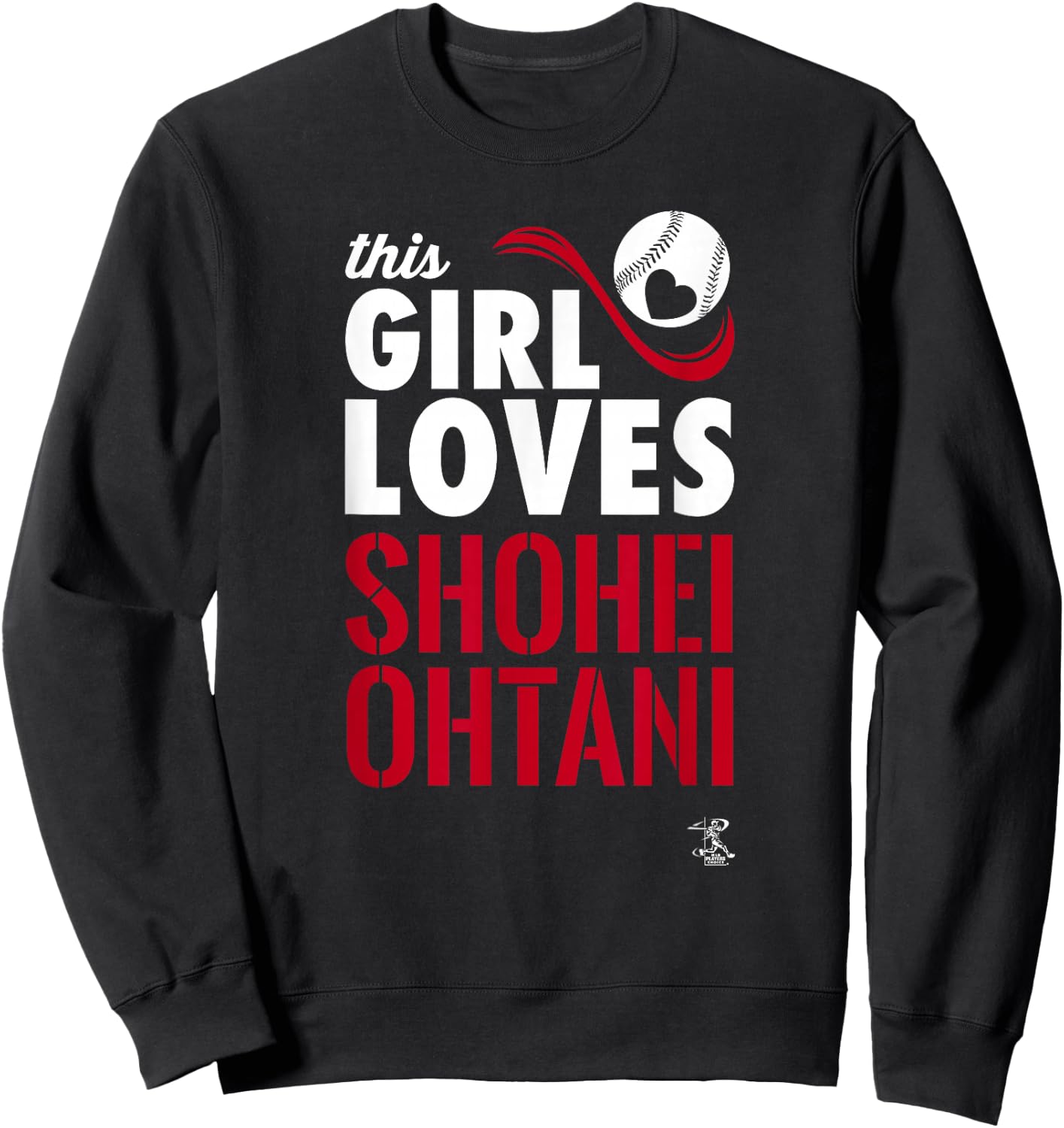 Shohei Ohtani This Girl Loves Los Angeles Baseball MLBPA Sweatshirt - Sweatshirt | Black