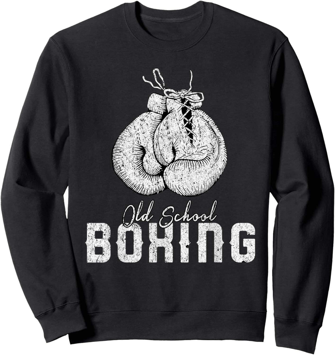 Old School Boxing Classic Fighting Sweatshirt - Sweatshirt | Black