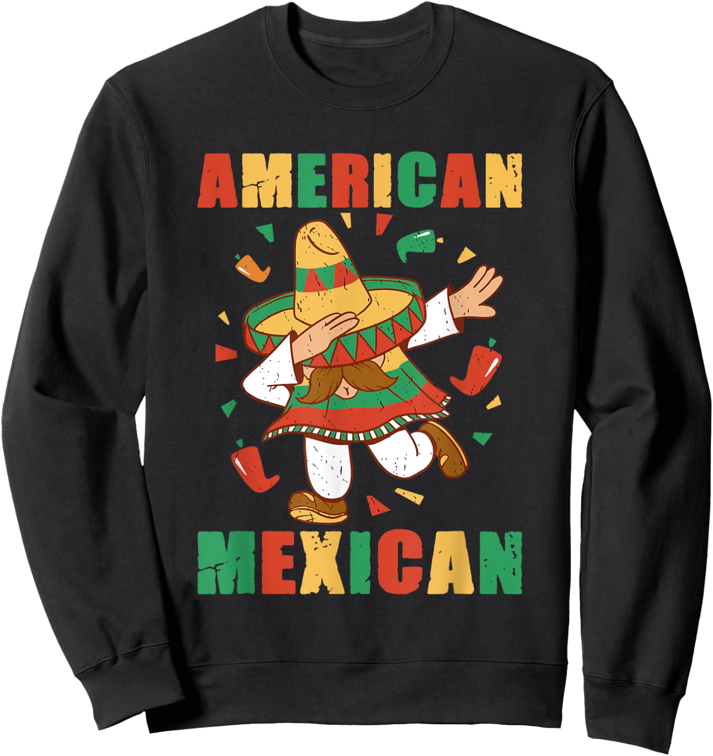 American Mexican Us America Mexico Usa Mexican American Sweatshirt - Sweatshirt | Black