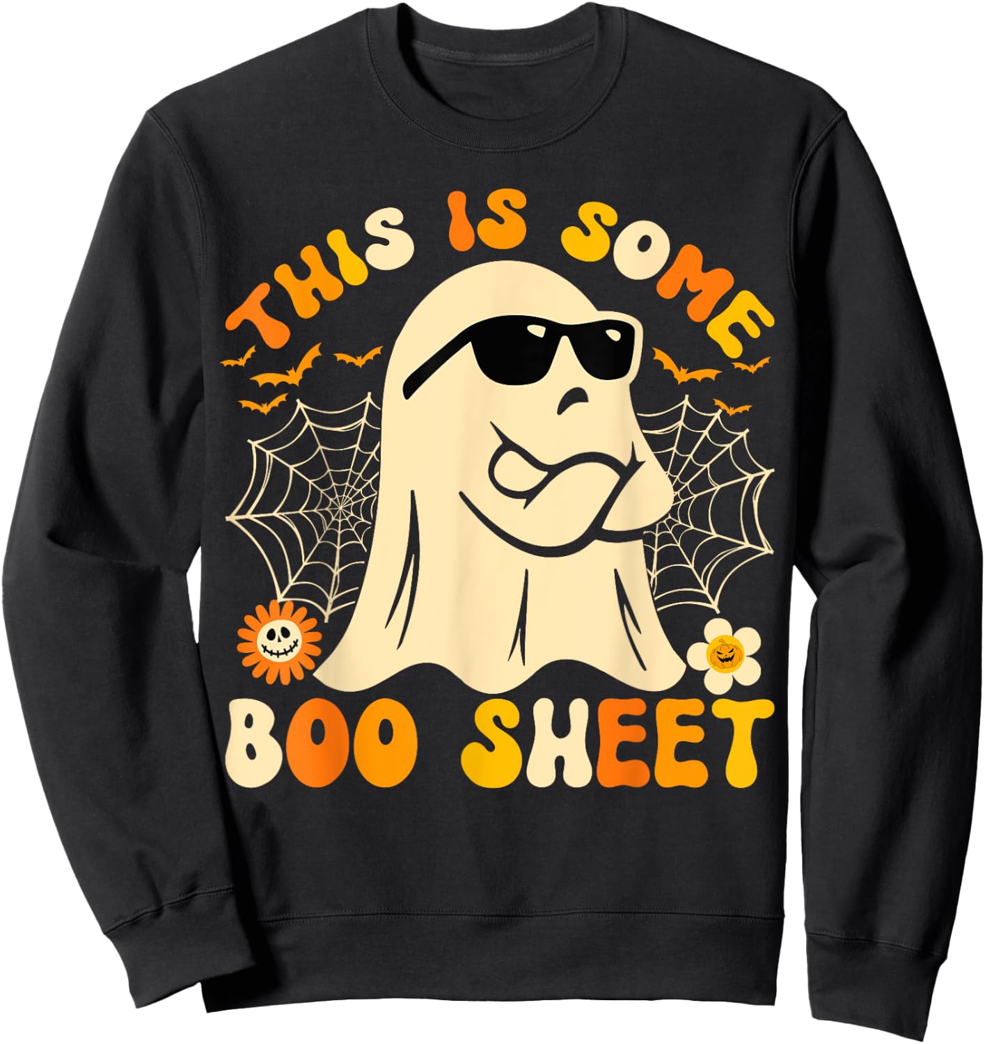 Halloween Costume Pumpkin Skeleton Horror Ghost Witch Horror Sweatshirt - Sweatshirt | Black