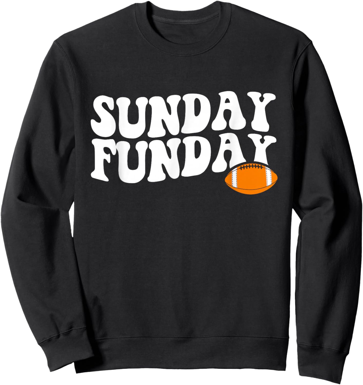 Sunday Funday Football Sweatshirt - Sweatshirt | Black