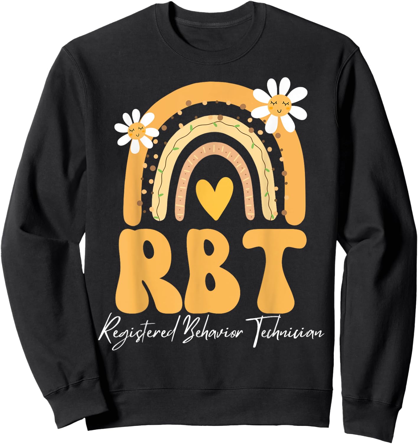 Registered Behavior Technician RBT Behavior Therapist ABA Sweatshirt - Sweatshirt | Black
