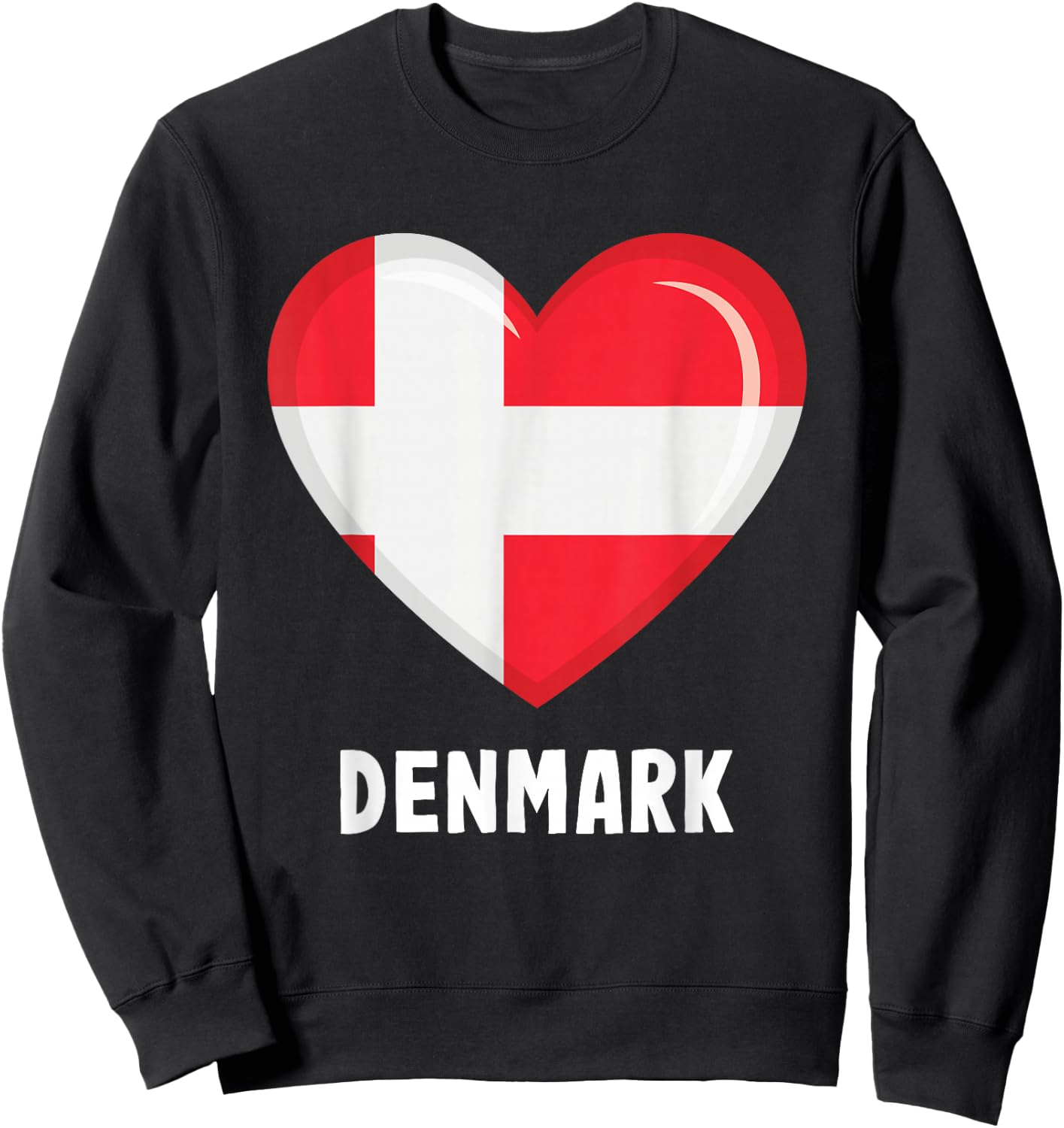 Denmark flag jersey, Danish Sweatshirt - Sweatshirt | Black