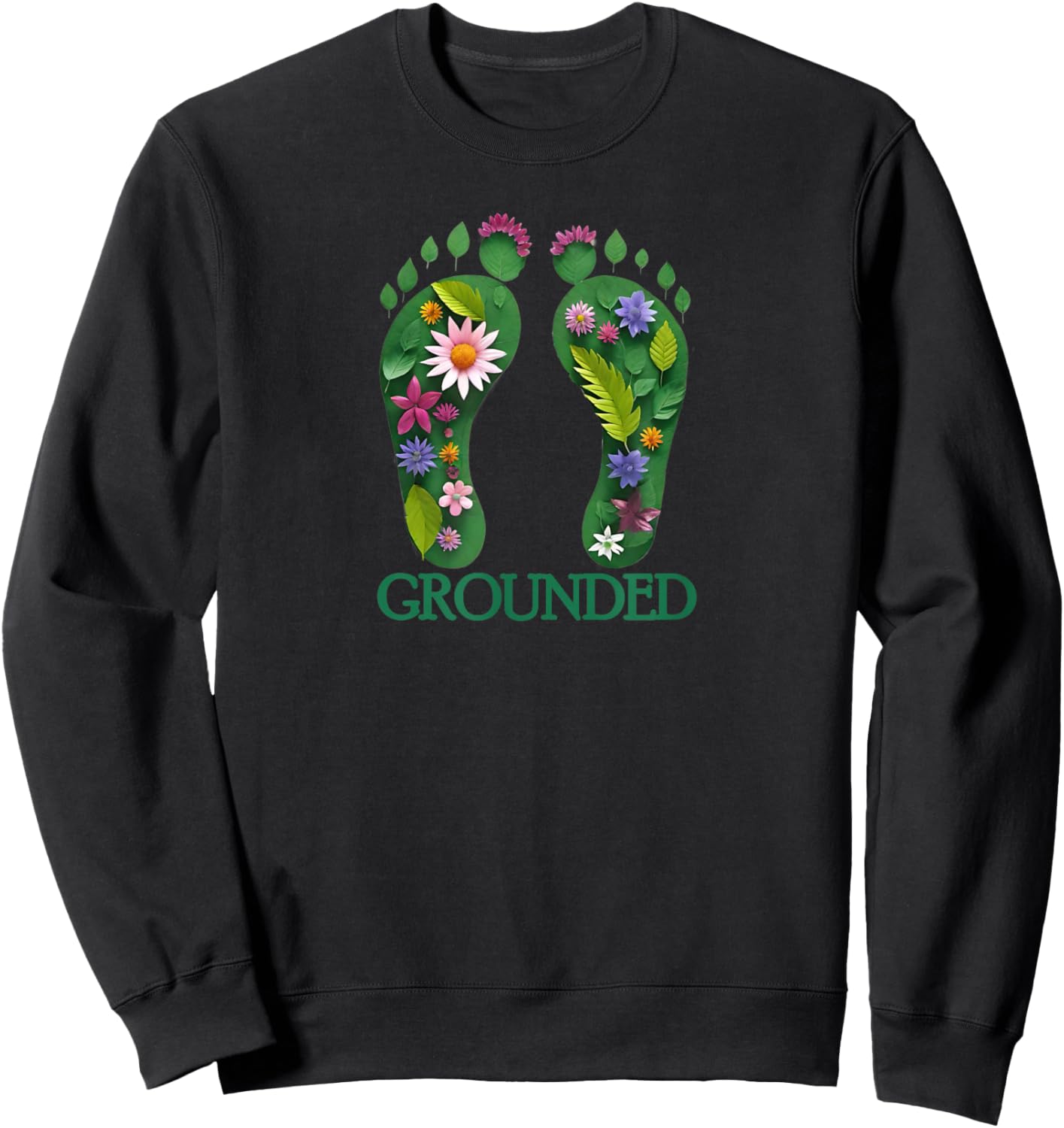 Earthed Barefoot Grounding Sweatshirt - Sweatshirt | Black