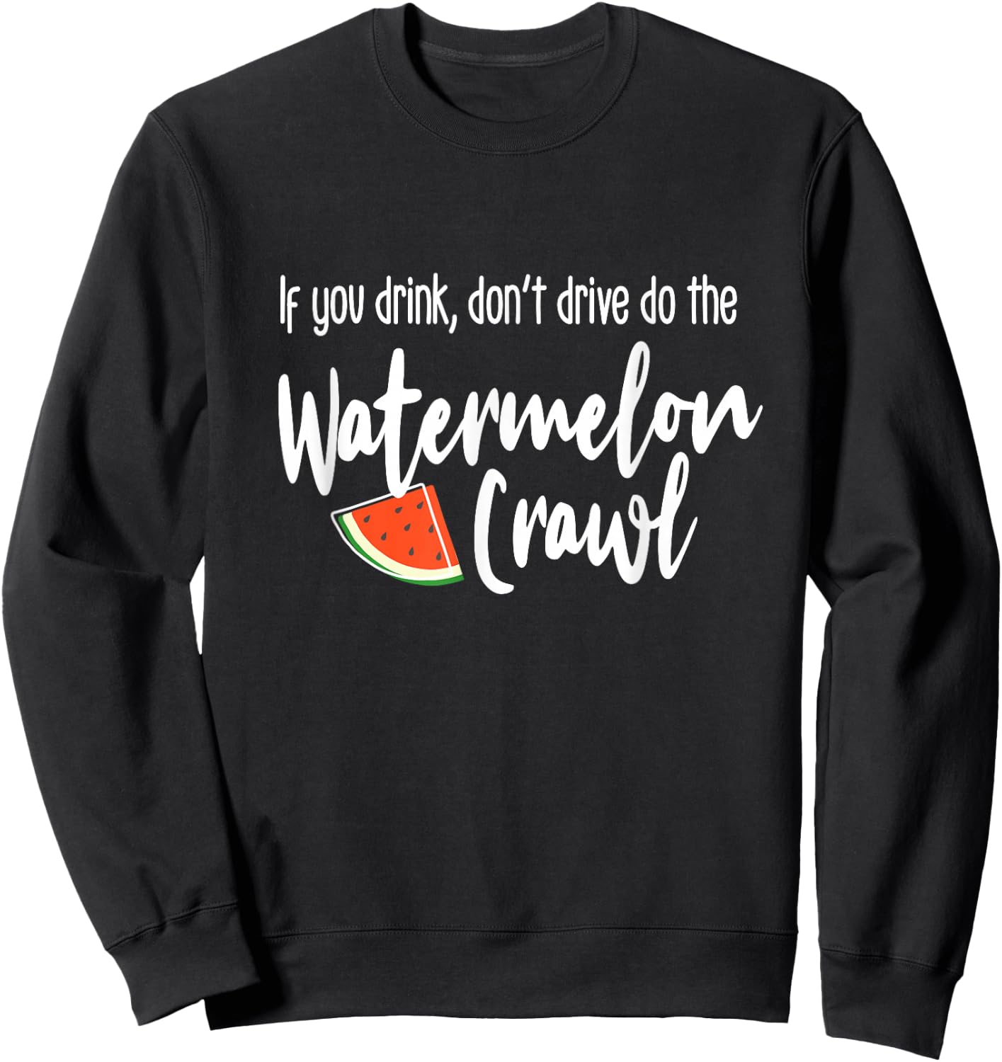 Watermelon Crawl Sweatshirt - Sweatshirt | Black